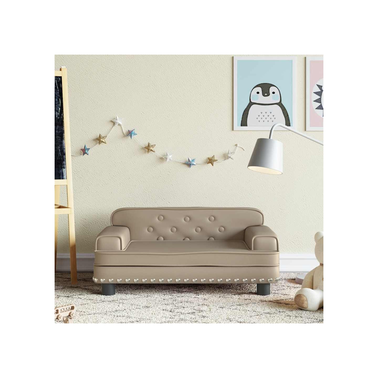 Canapé pour enfants cappuccino 70x45x30 cm similicuir