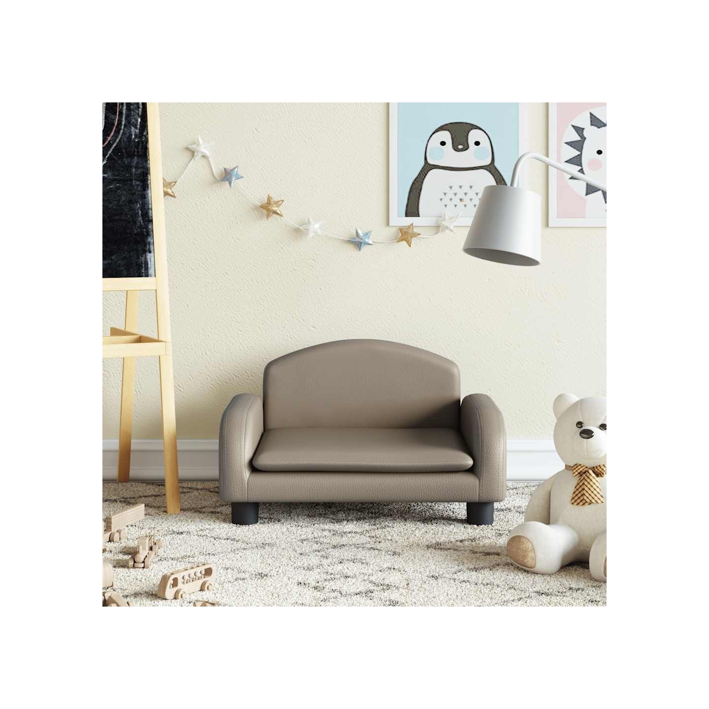 Canapé pour enfants cappuccino 50x40x30 cm similicuir