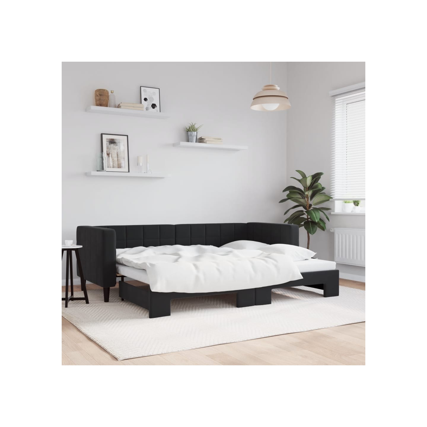 Lit de jour avec gigogne sans matelas 80x200 cm