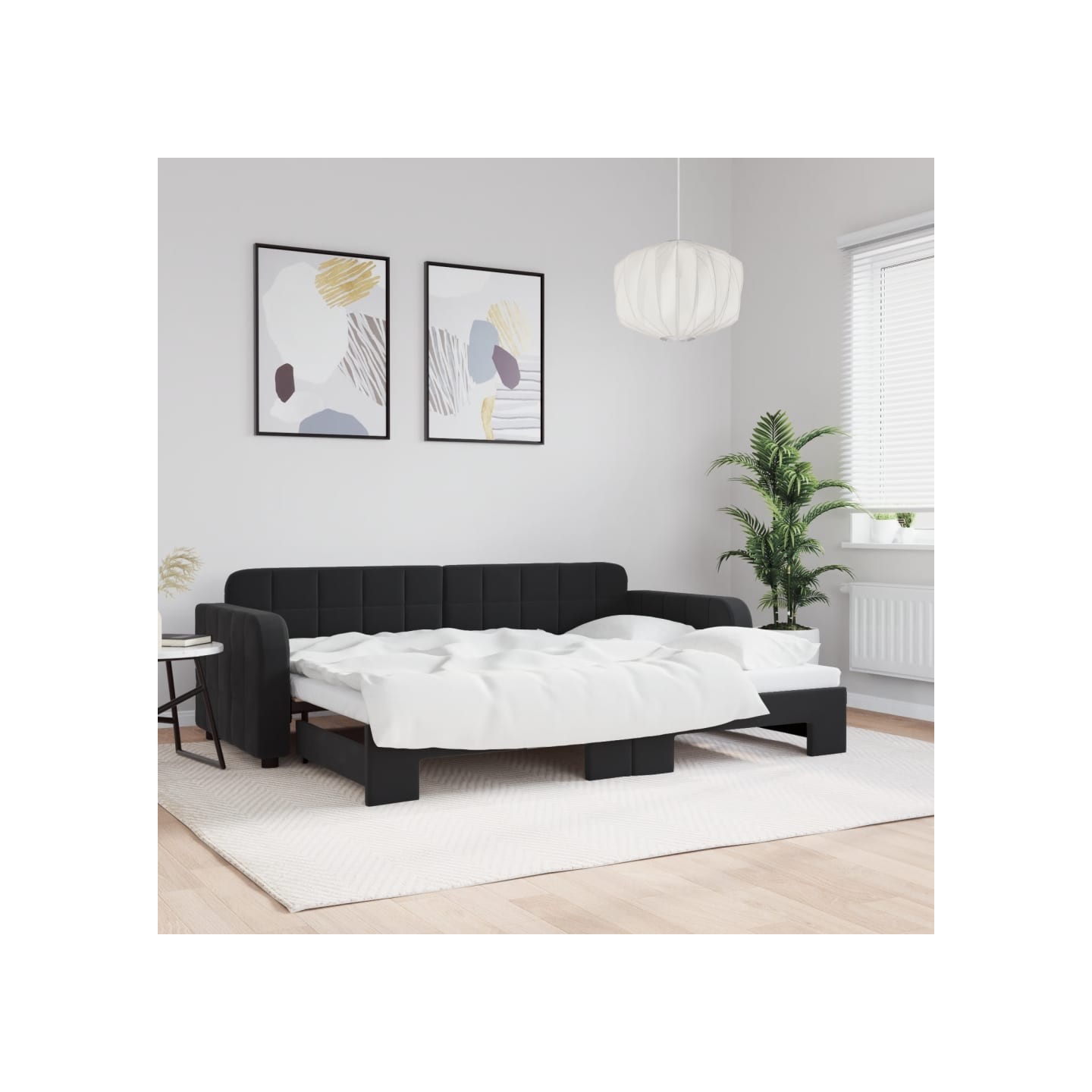 Lit de jour avec gigogne sans matelas 80x200 cm