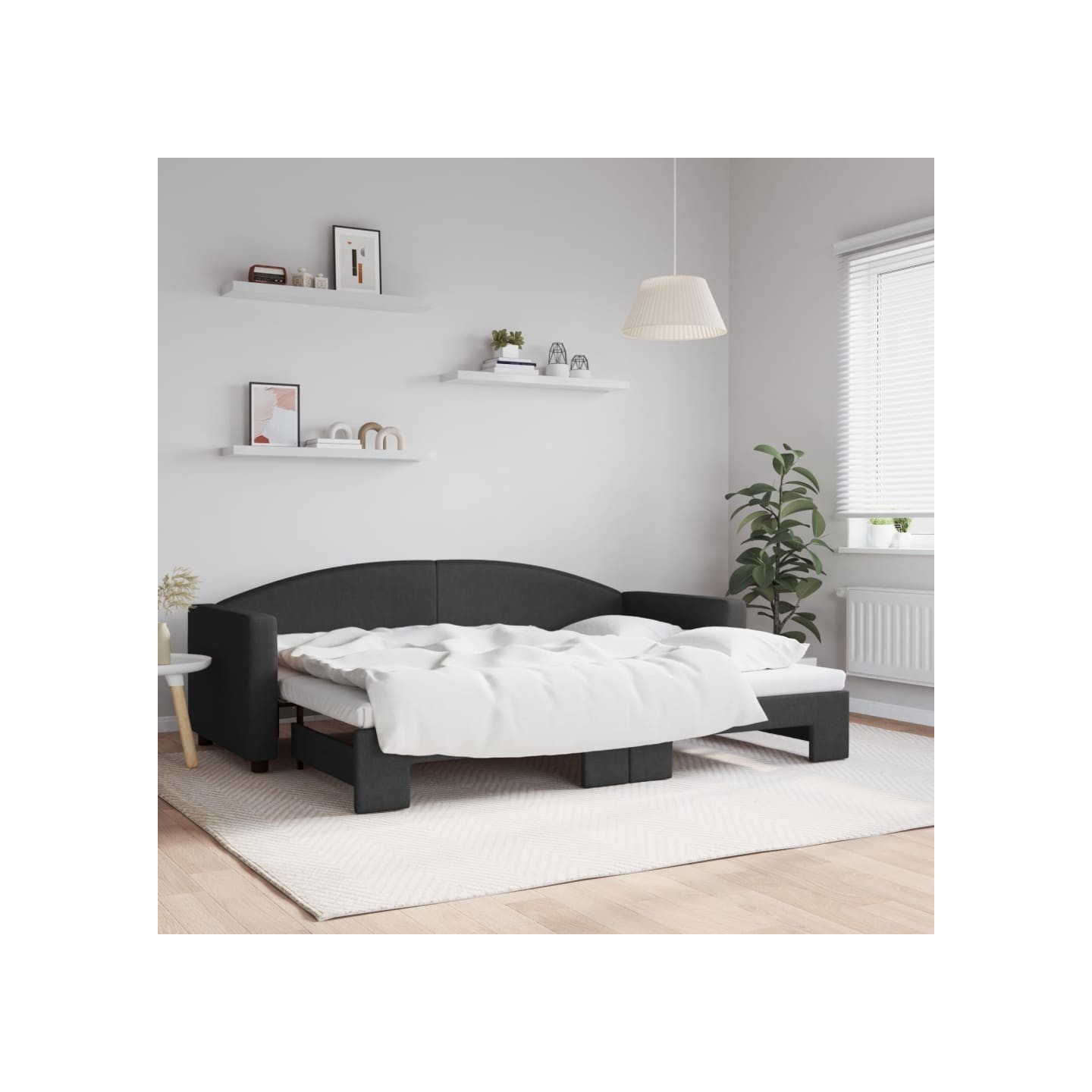 Lit de jour avec gigogne sans matelas 80x200 cm
