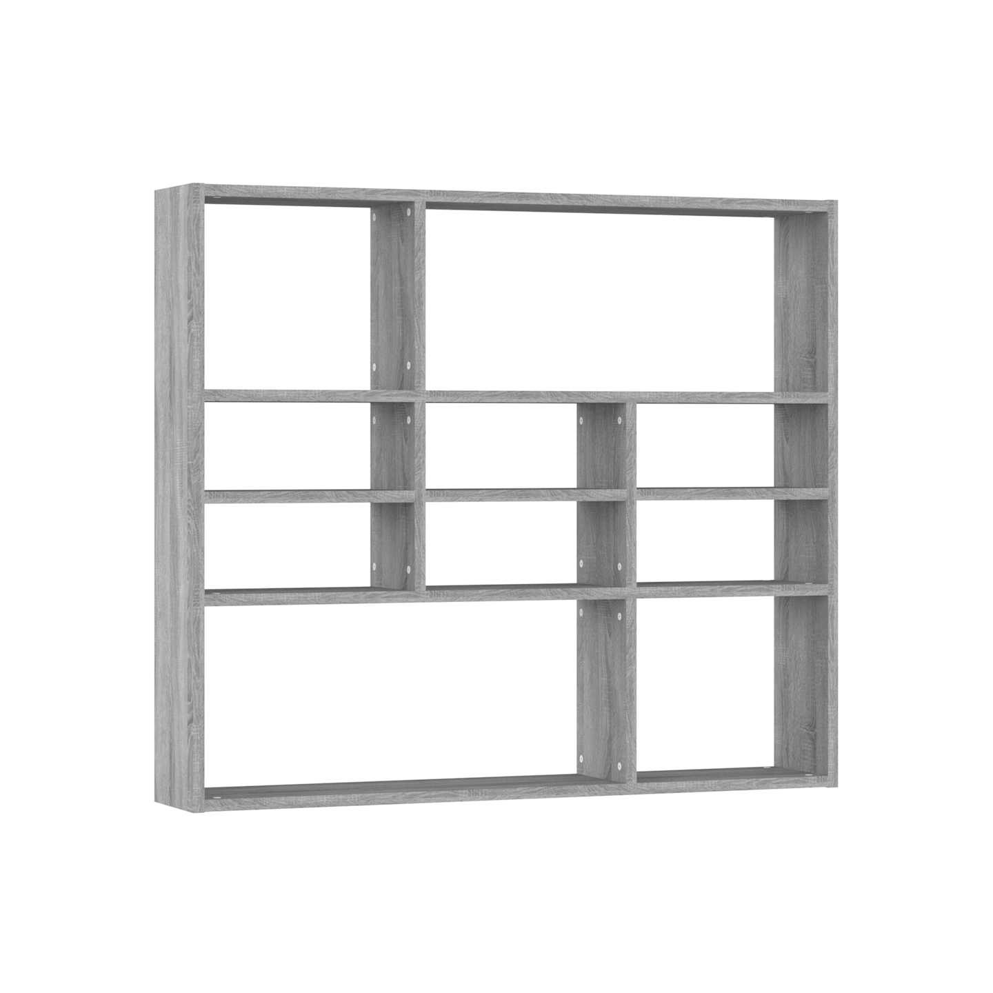 Étagère murale Sonoma gris 90x16x78 cm Bois ingénierie