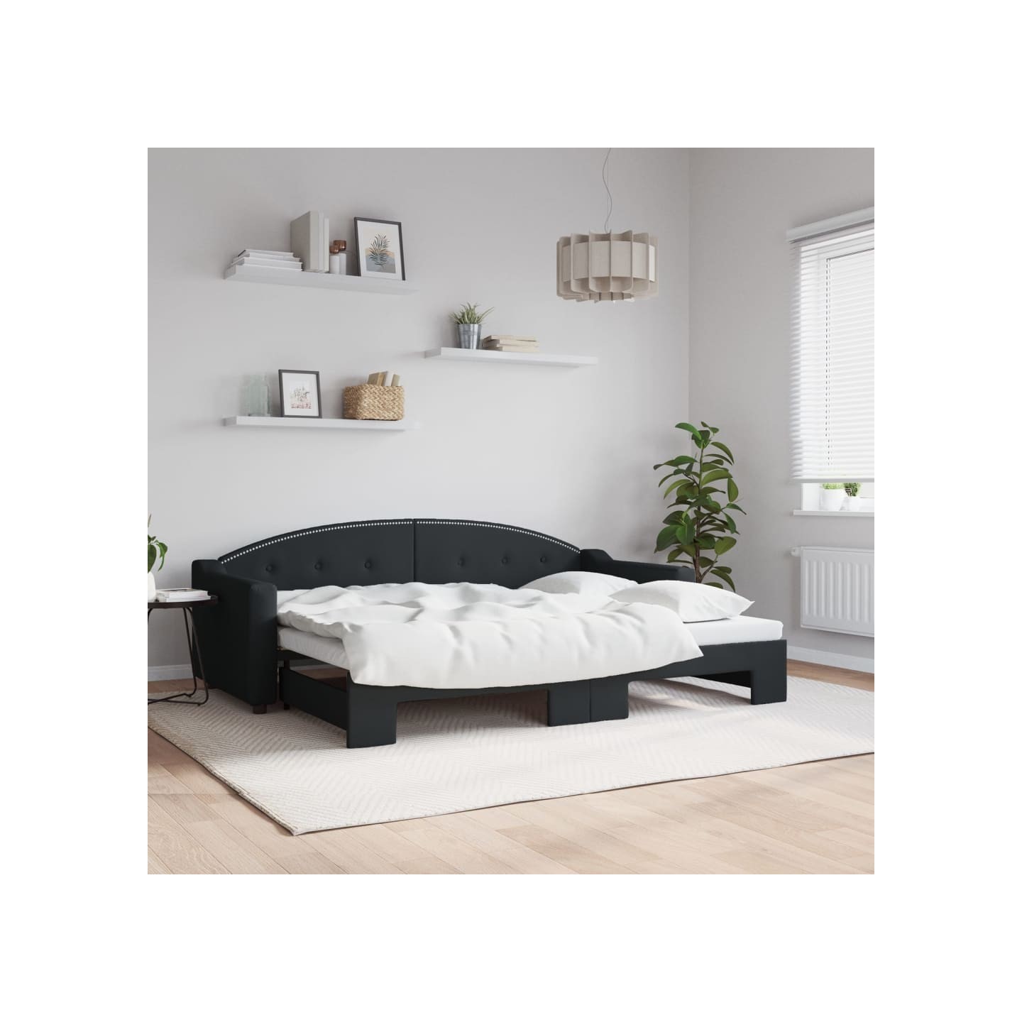 Lit de jour avec gigogne sans matelas 80x200 cm