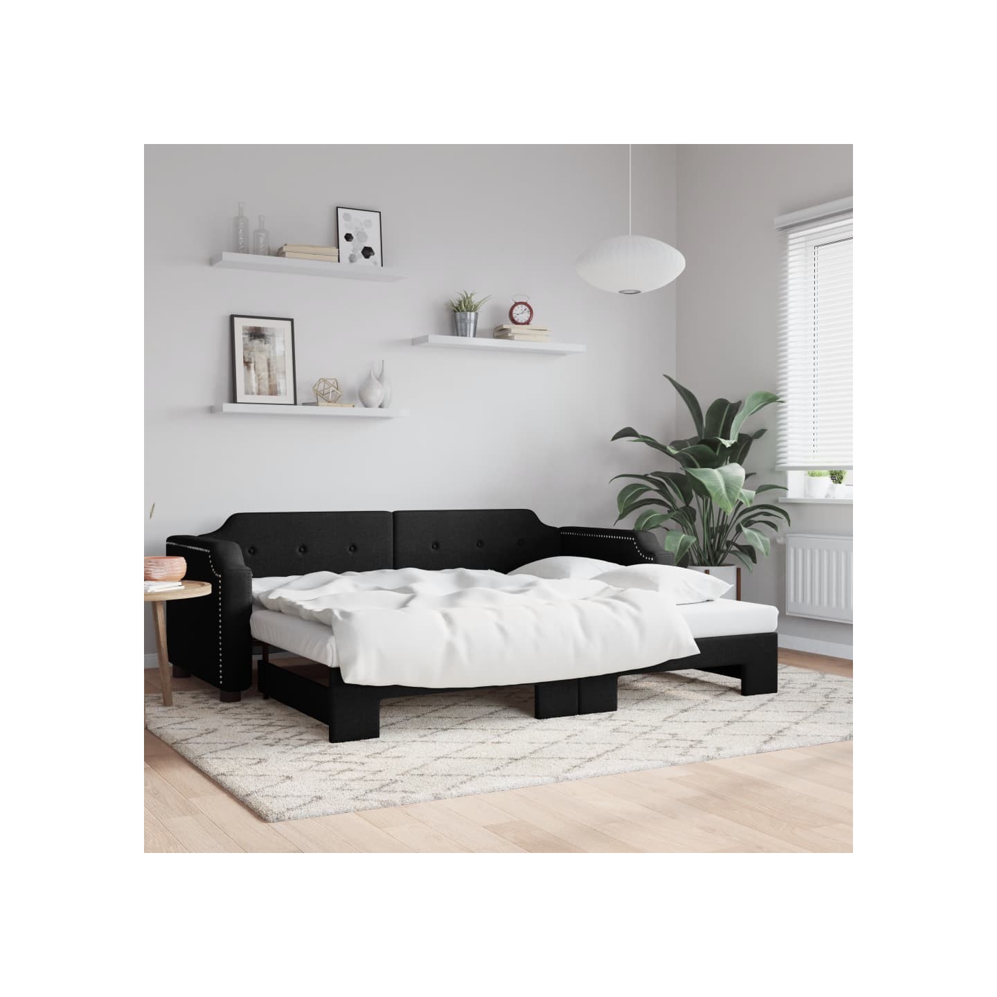 Lit de jour avec gigogne sans matelas 80x200 cm