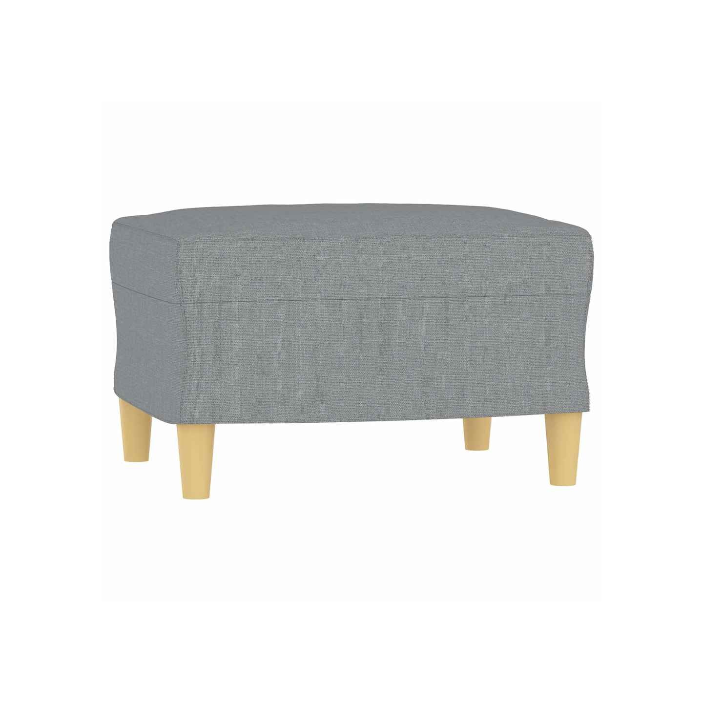 Repose-pied Gris clair 60x50x41 cm Tissu