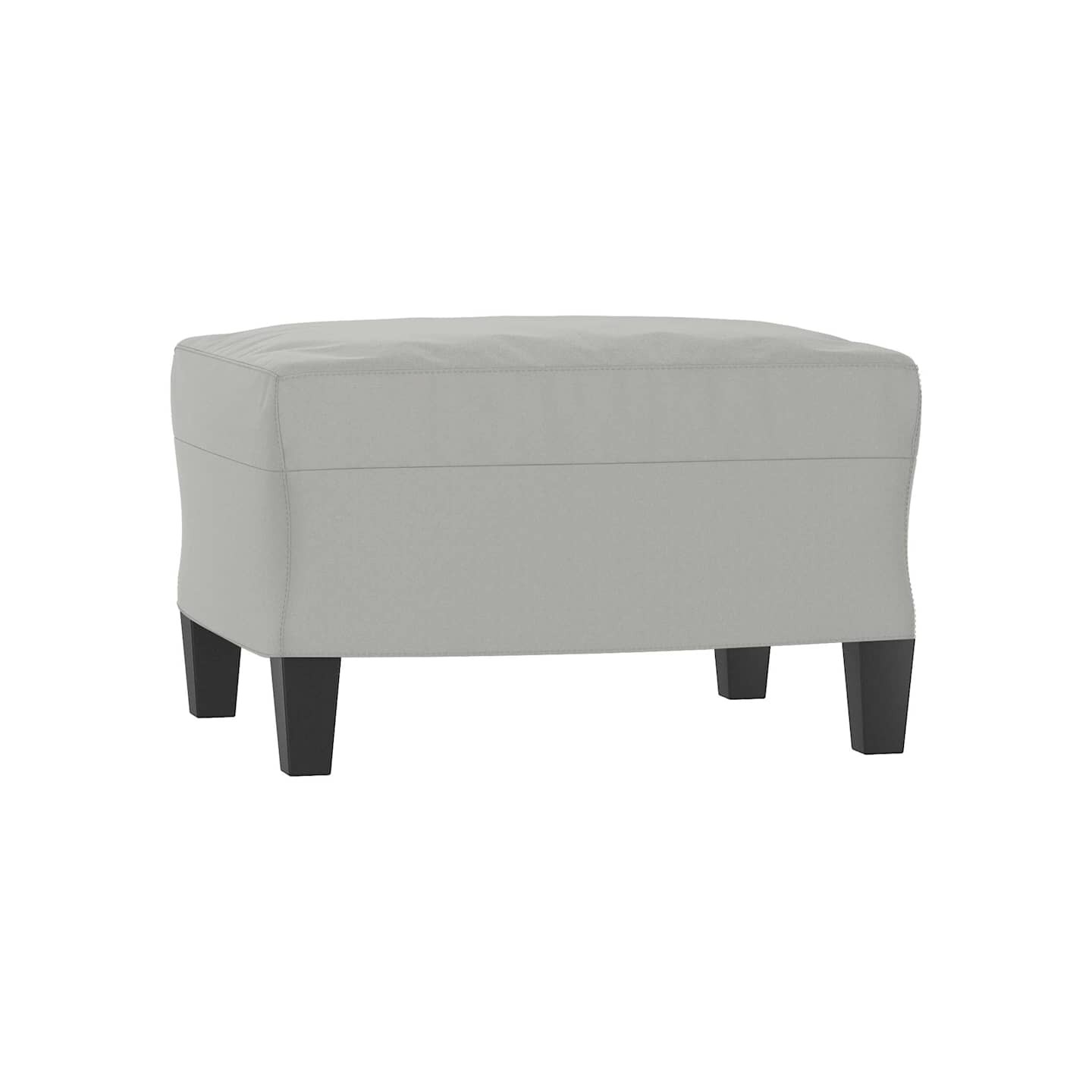 Repose-pied Gris clair 60x50x41 cm Tissu microfibre