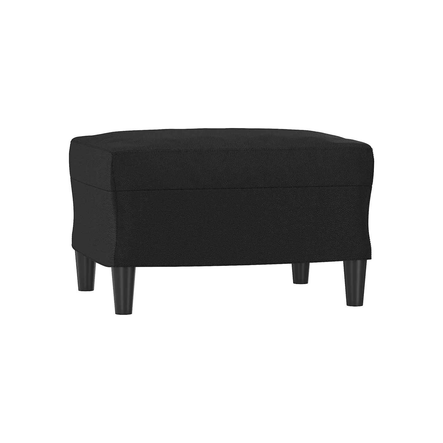 Repose-pied Noir 60x50x41 cm Similicuir