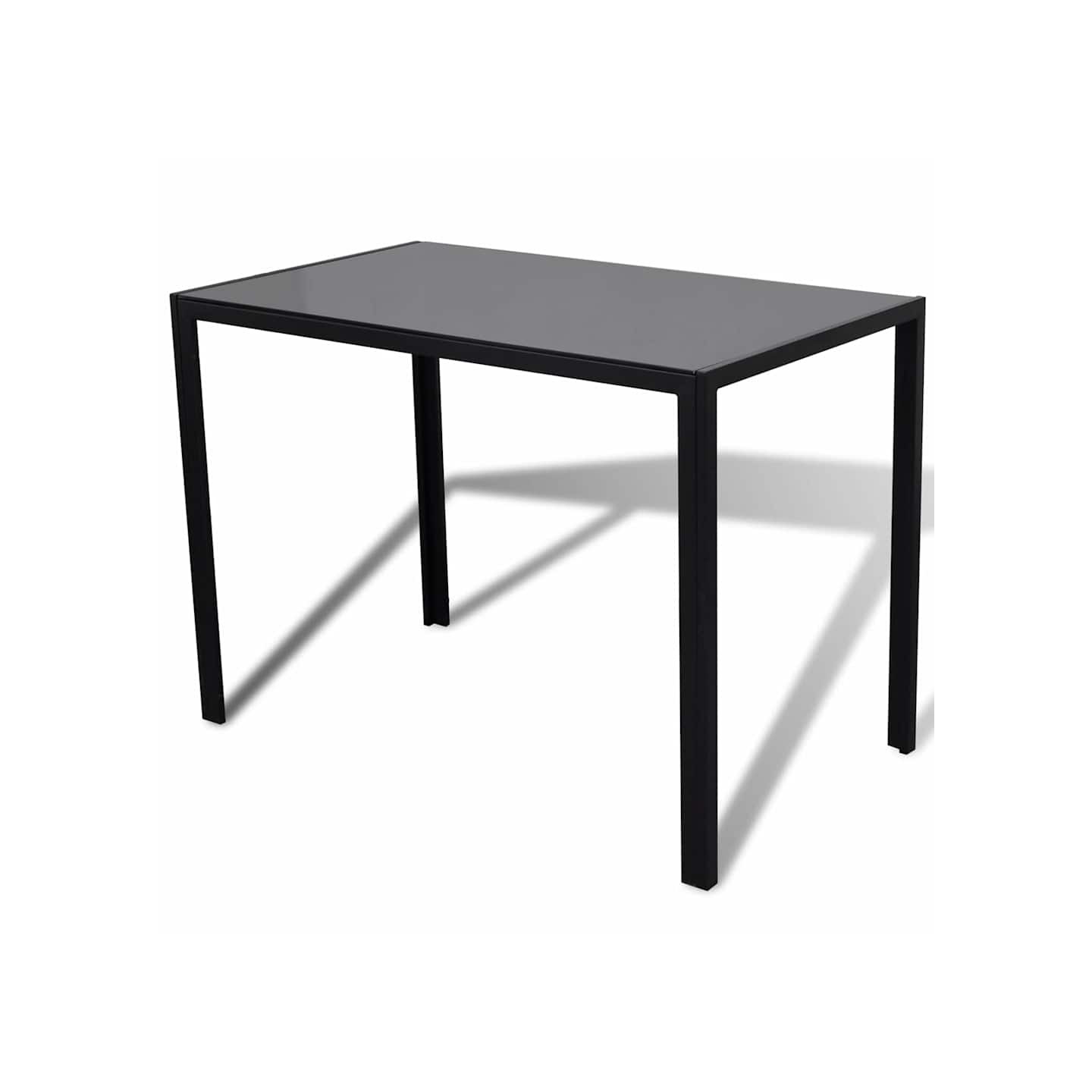 Ensemble de table pour salle à manger cinq pièces noir