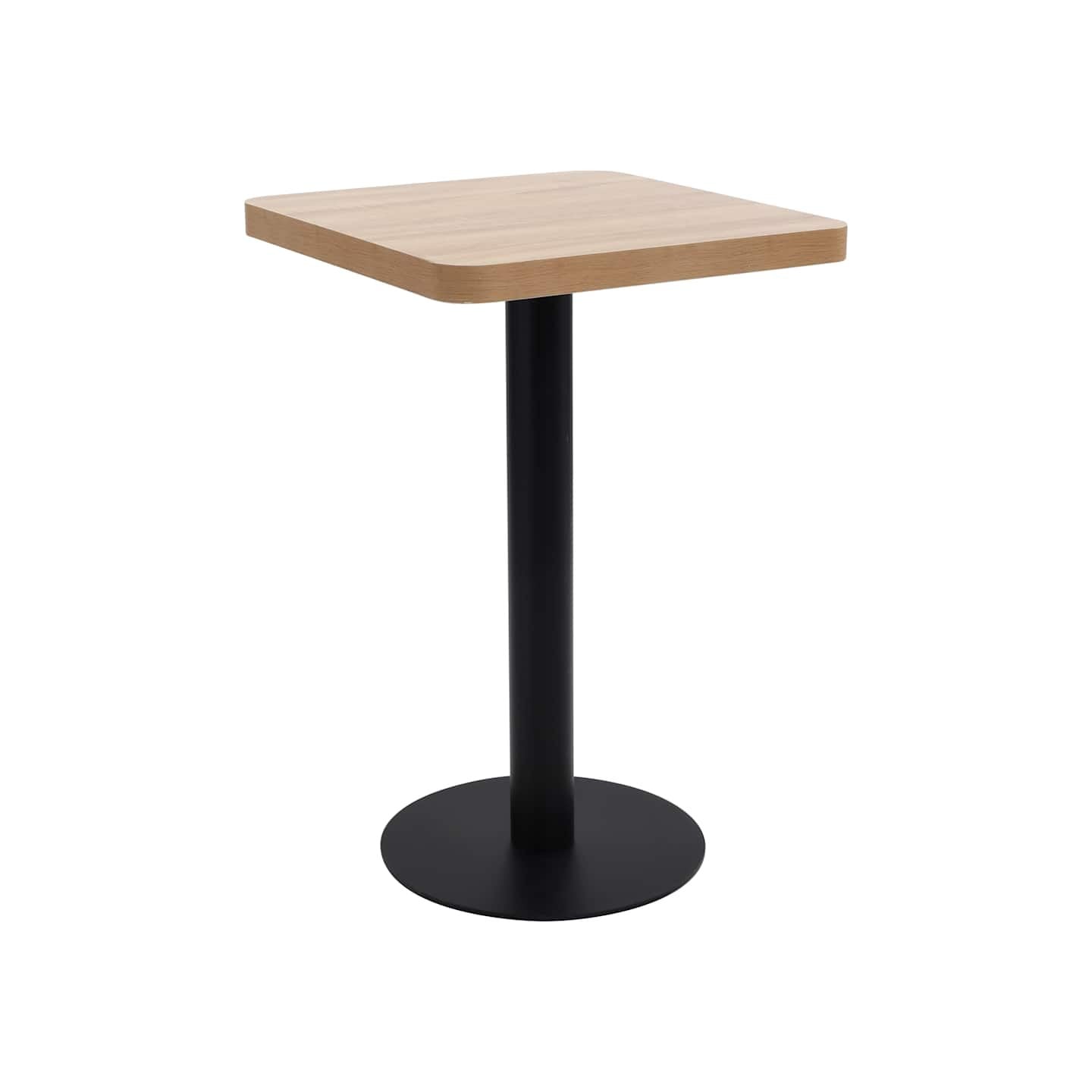 Table de bistro marron clair 50x50 cm MDF