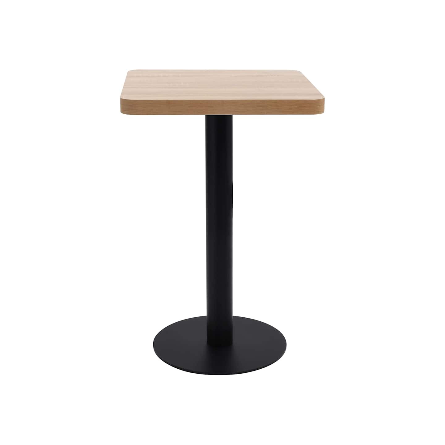 Table de bistro marron clair 50x50 cm MDF
