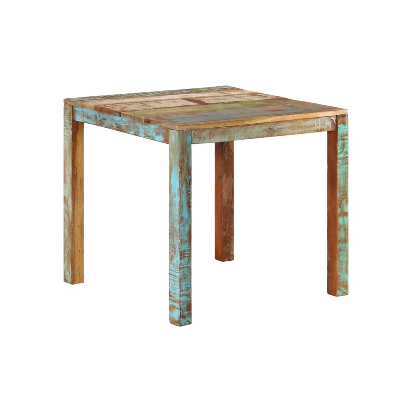 Table à manger 82x80x76 cm Bois de récupération massif