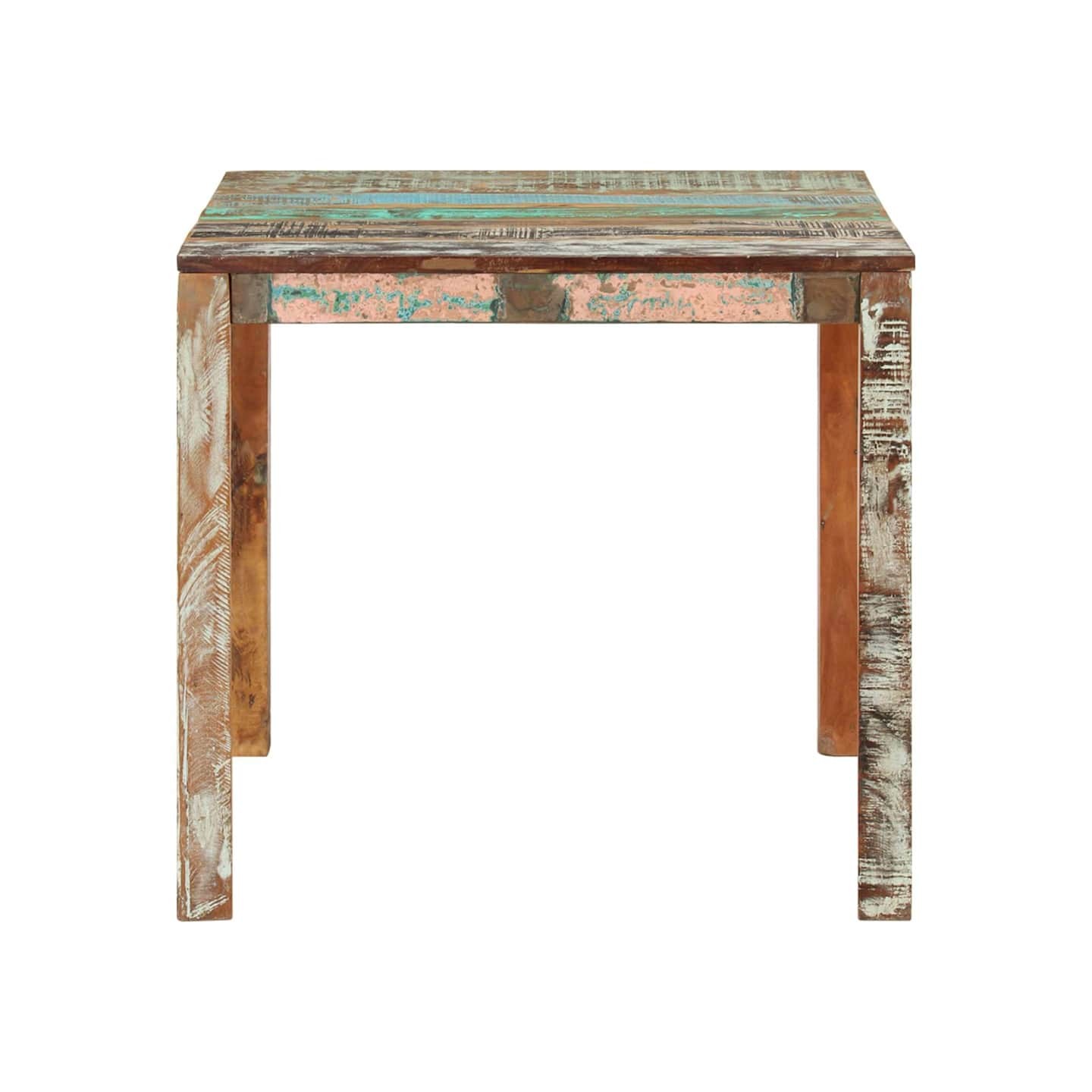 Table à manger 82x80x76 cm Bois de récupération massif