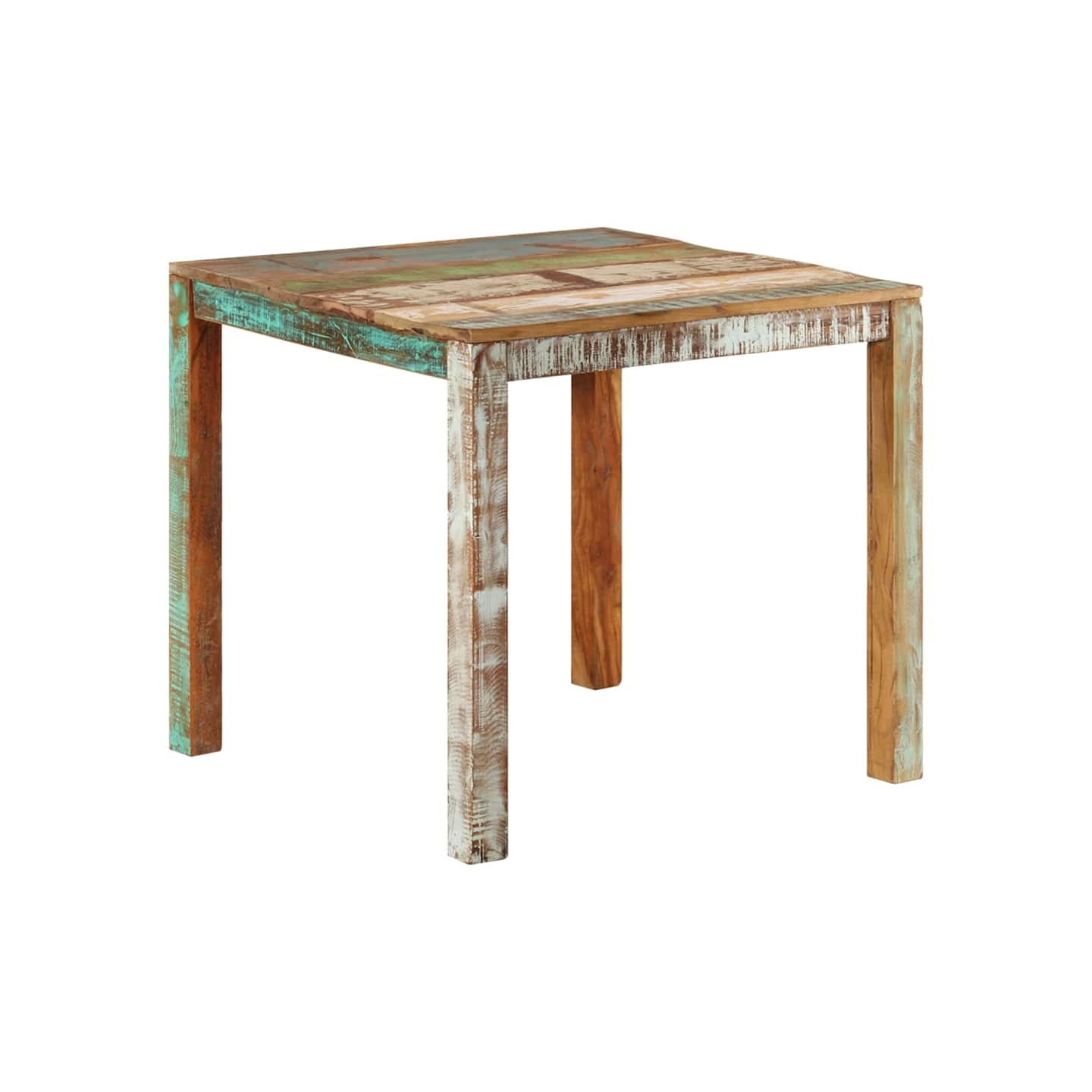 Table à manger 82x80x76 cm Bois de récupération massif