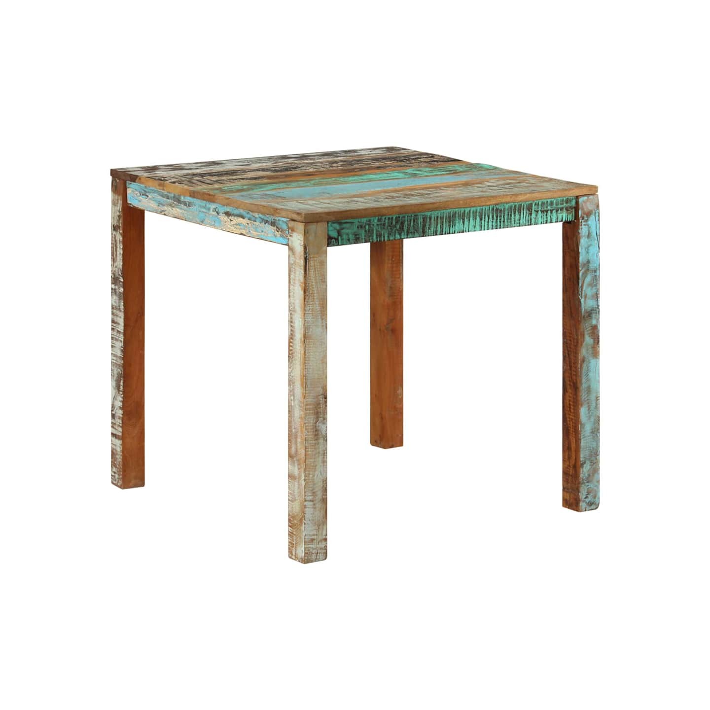 Table à manger 82x80x76 cm Bois de récupération massif