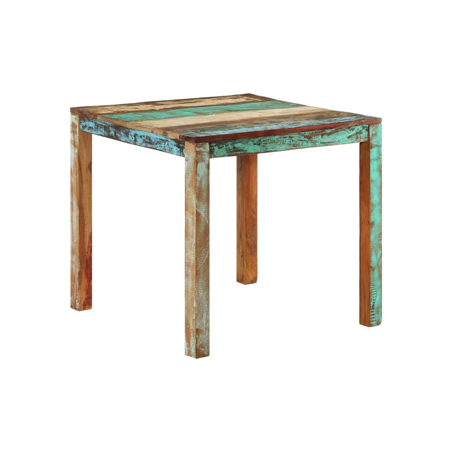 Table à manger 82x80x76 cm Bois de récupération massif