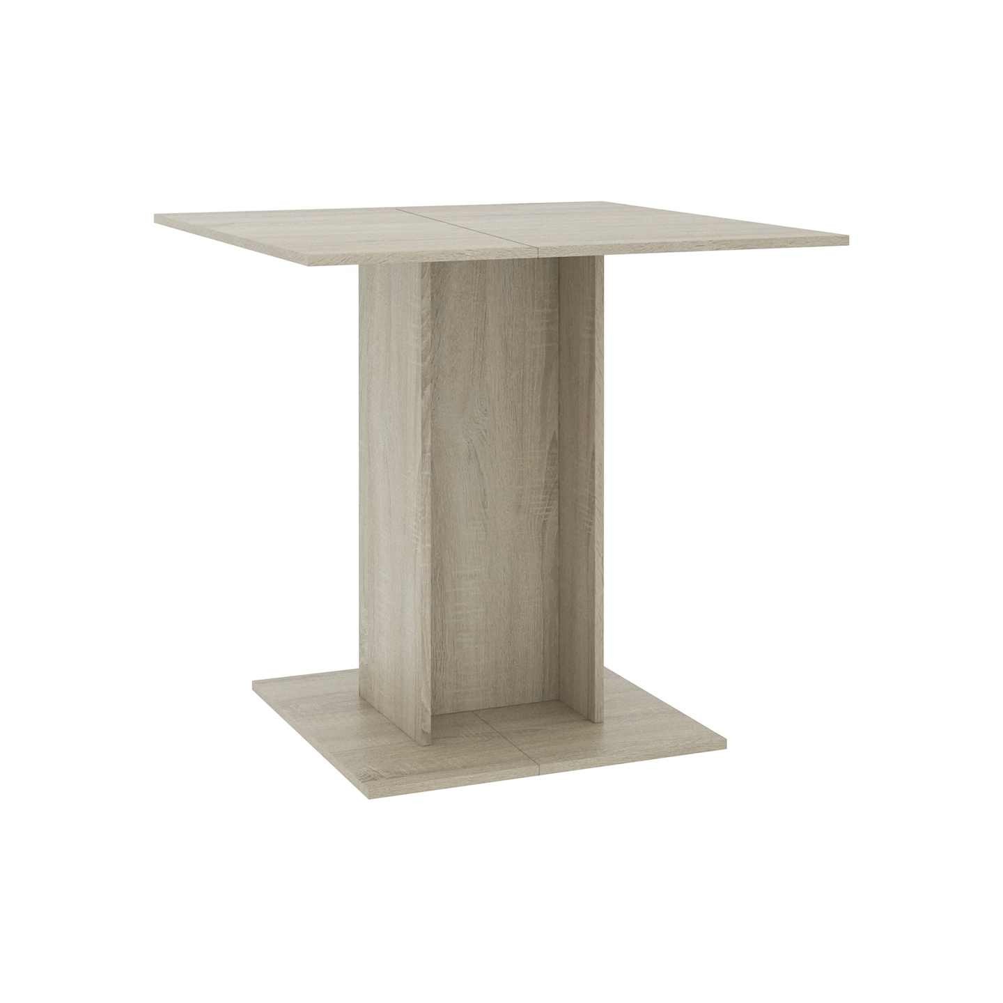 Table à dîner Chêne sonoma 80x80x75 cm Bois d'ingénierie