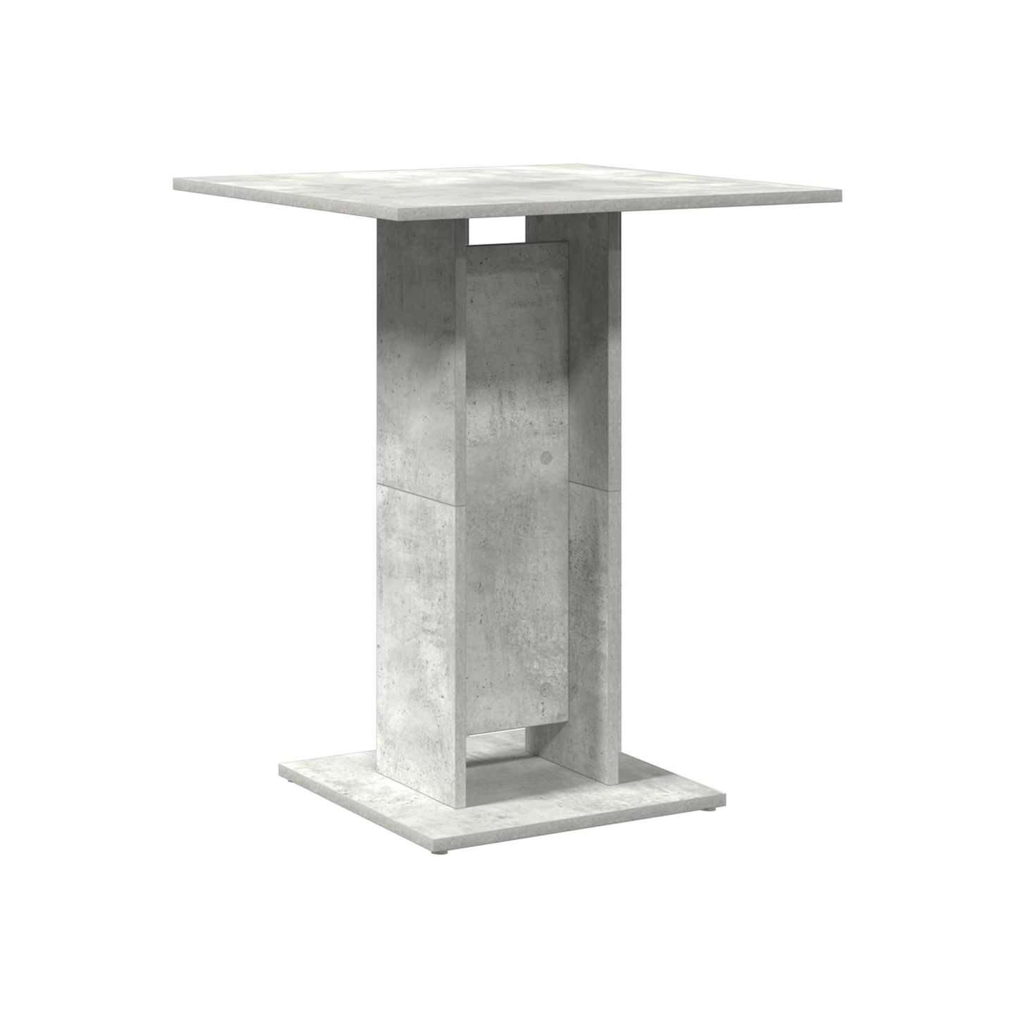 Table de bistro Gris béton 60x60x75 cm Bois d'ingénierie