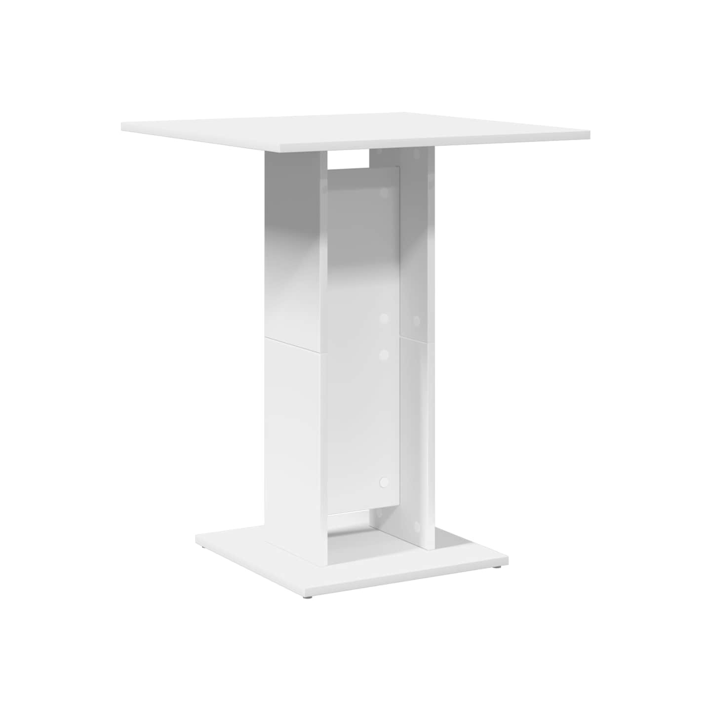 Table de bistro Blanc 60x60x75 cm Bois d'ingénierie