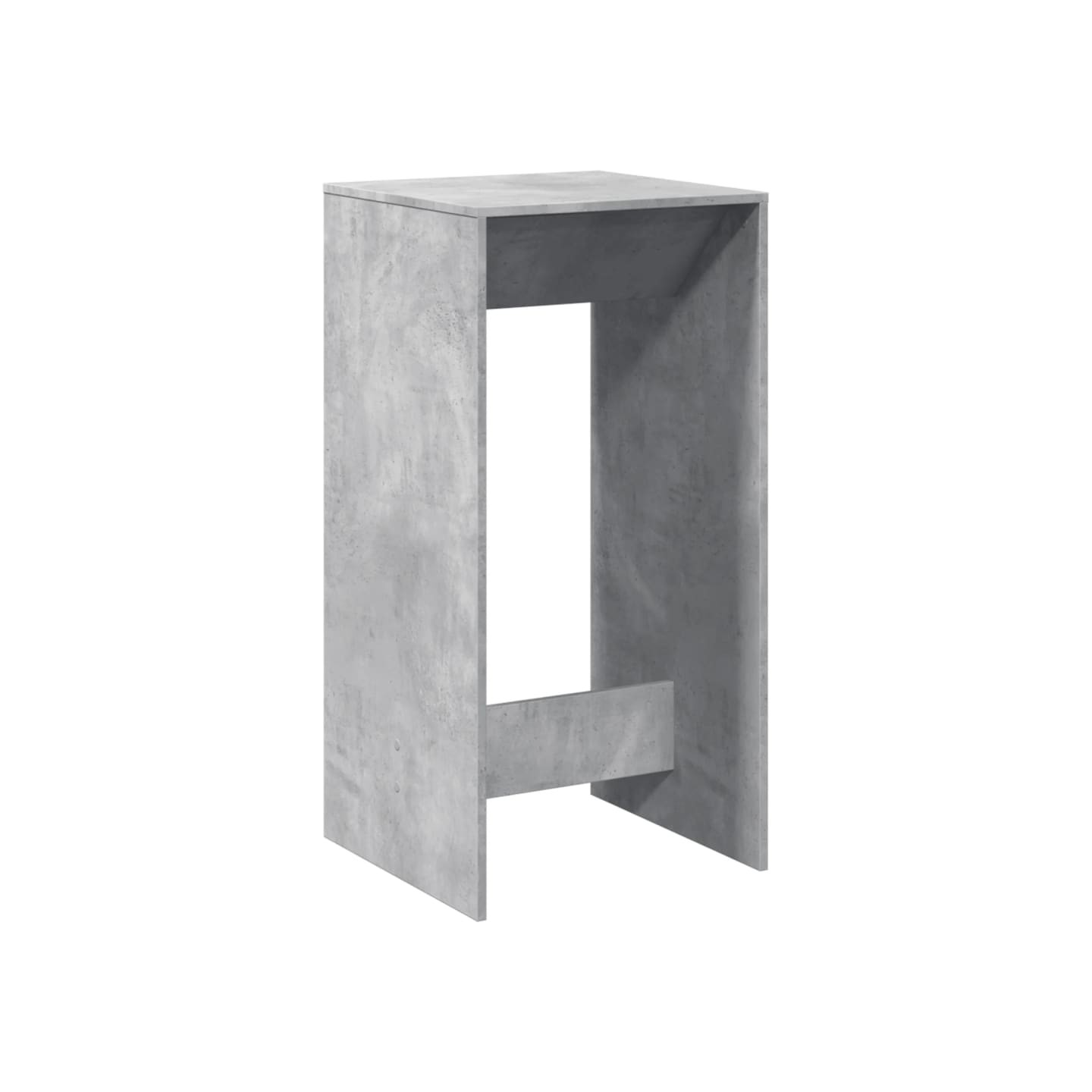 Table de bar gris béton 51x50x103,5 cm bois d'ingénierie