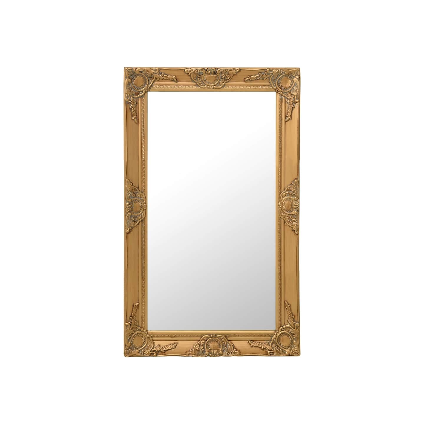 Miroir mural style baroque 50x80 cm Doré