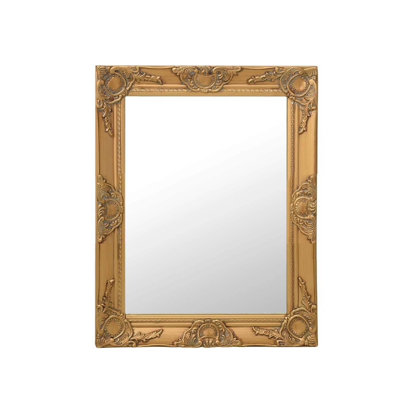 Miroir mural style baroque 50x60 cm Doré