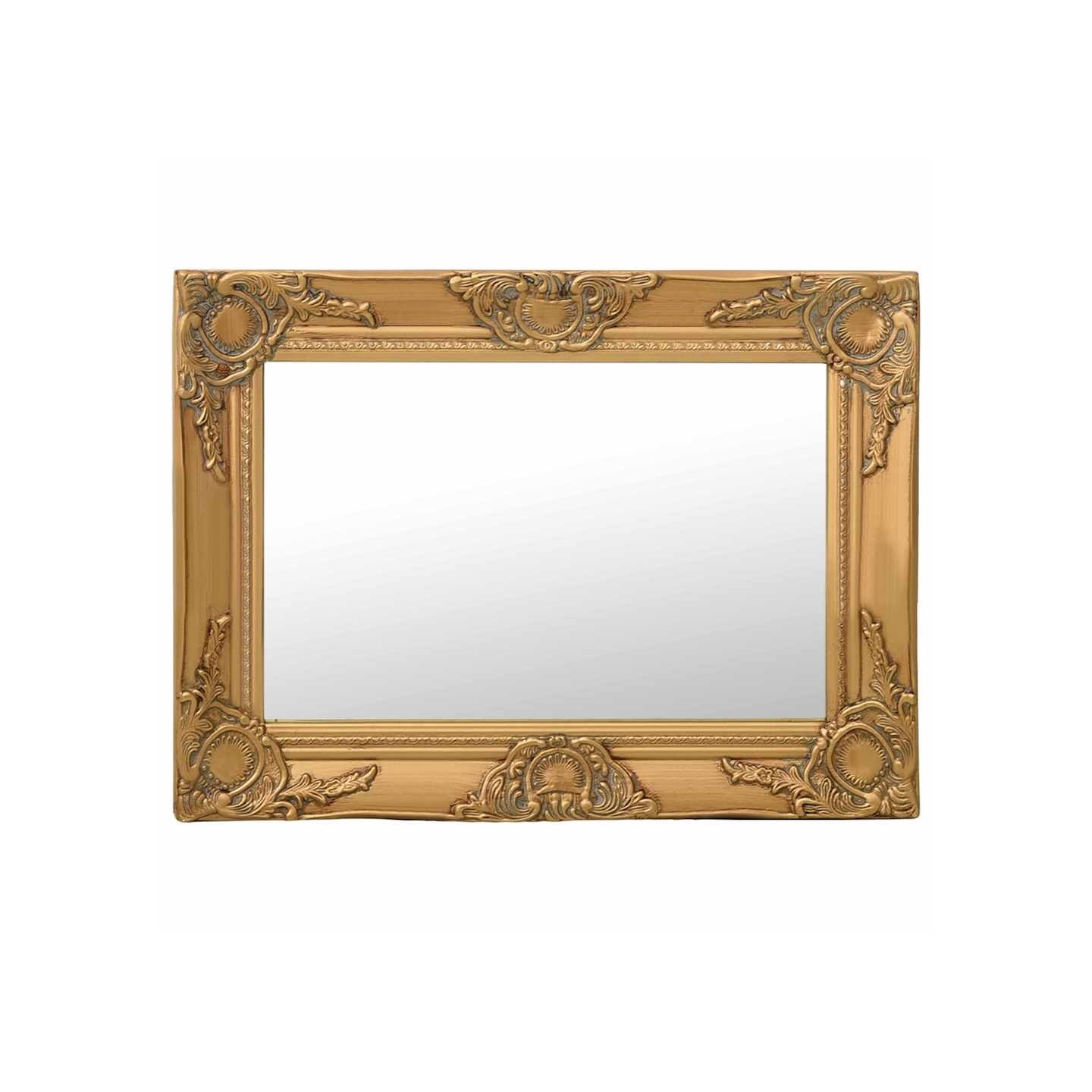 Miroir mural style baroque 60x40 cm Doré
