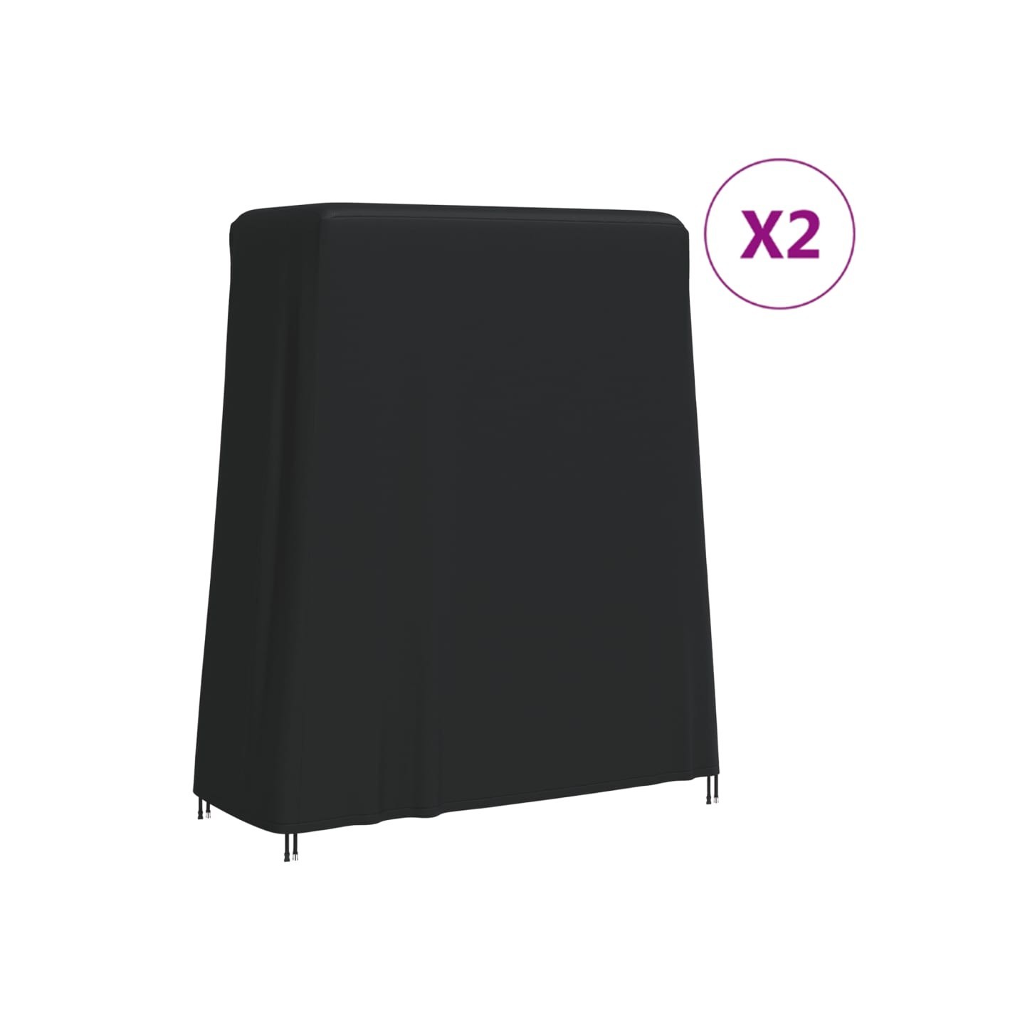 Housses de table de ping-pong 2 pcs 165x70x185 cm 420D