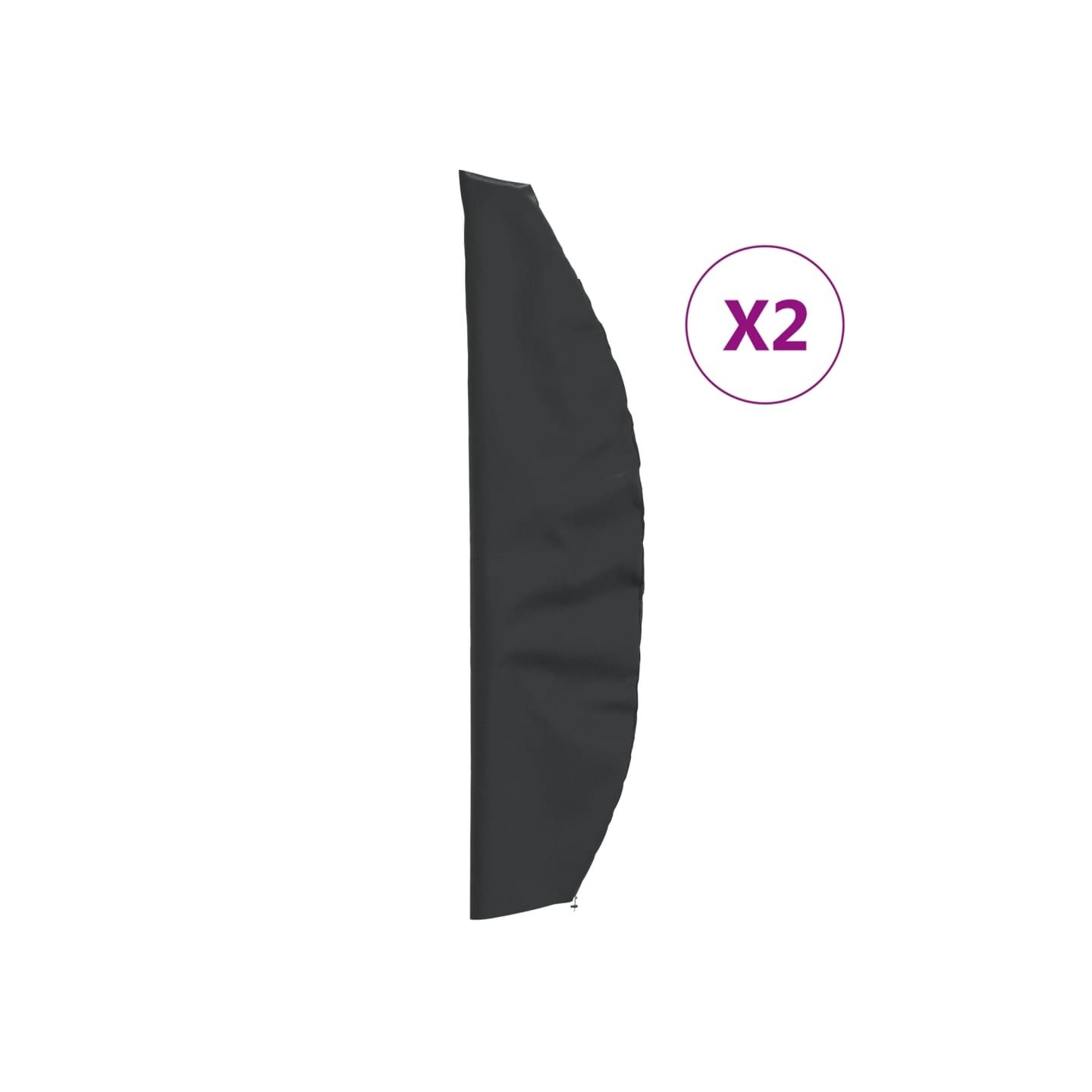 Housses de parapluie de jardin 2 pcs 280x30/81/45 cm 420D