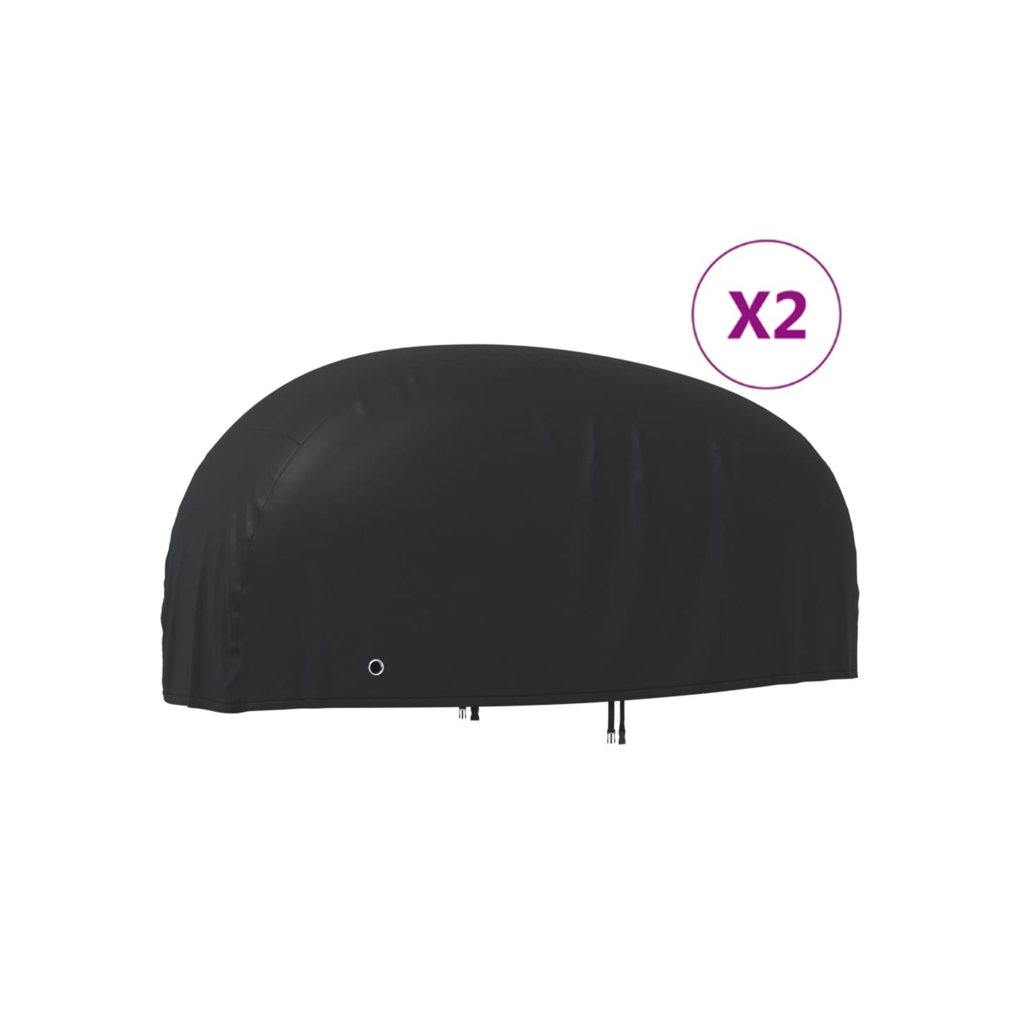 Housses de motocyclette 2 pcs 230x95x125 cm tissu oxford 210D