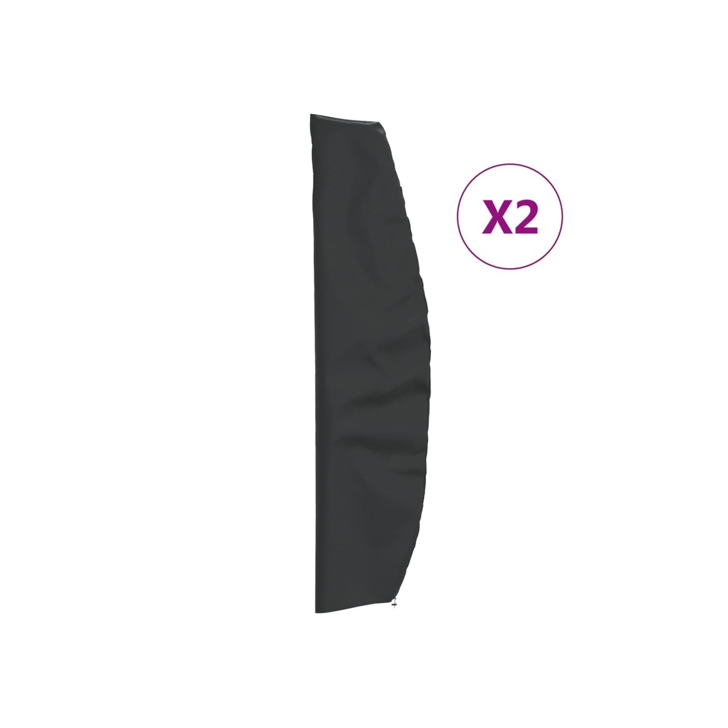 Housses de parapluie de jardin 2 pcs 265x50/70/40 cm 420D