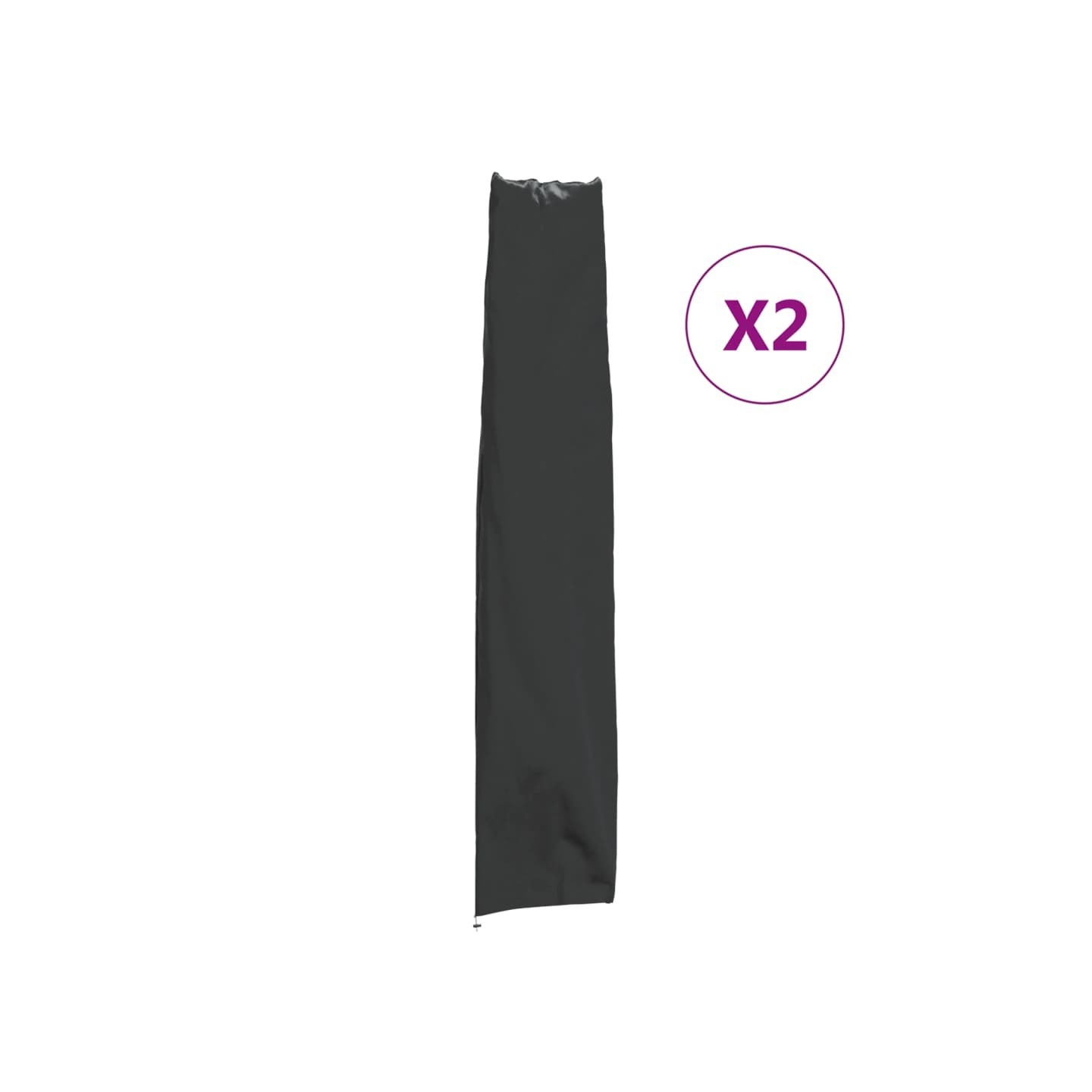 Housses de parapluie de jardin 2 pcs 170x28/32 cm 420D
