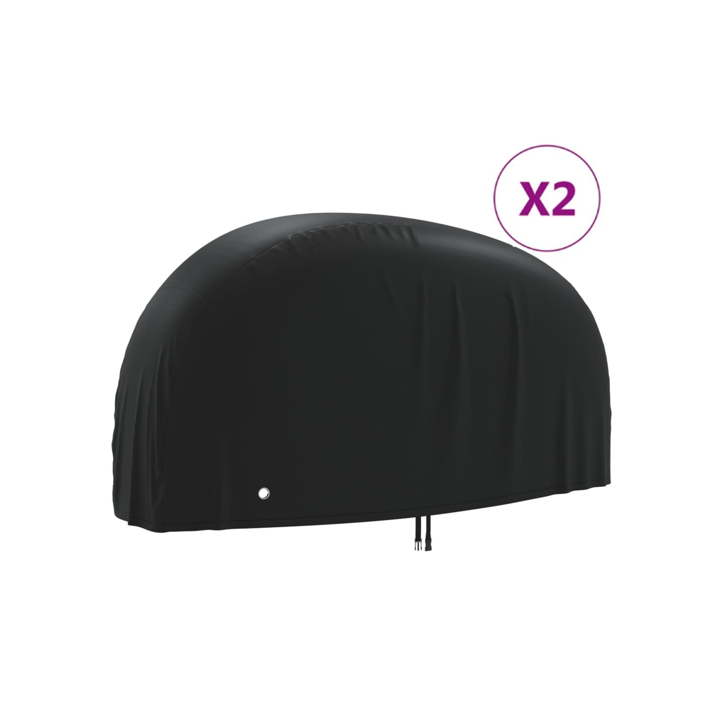 Housses de vélo 2 pcs 200x85x110 cm tissu oxford 190T