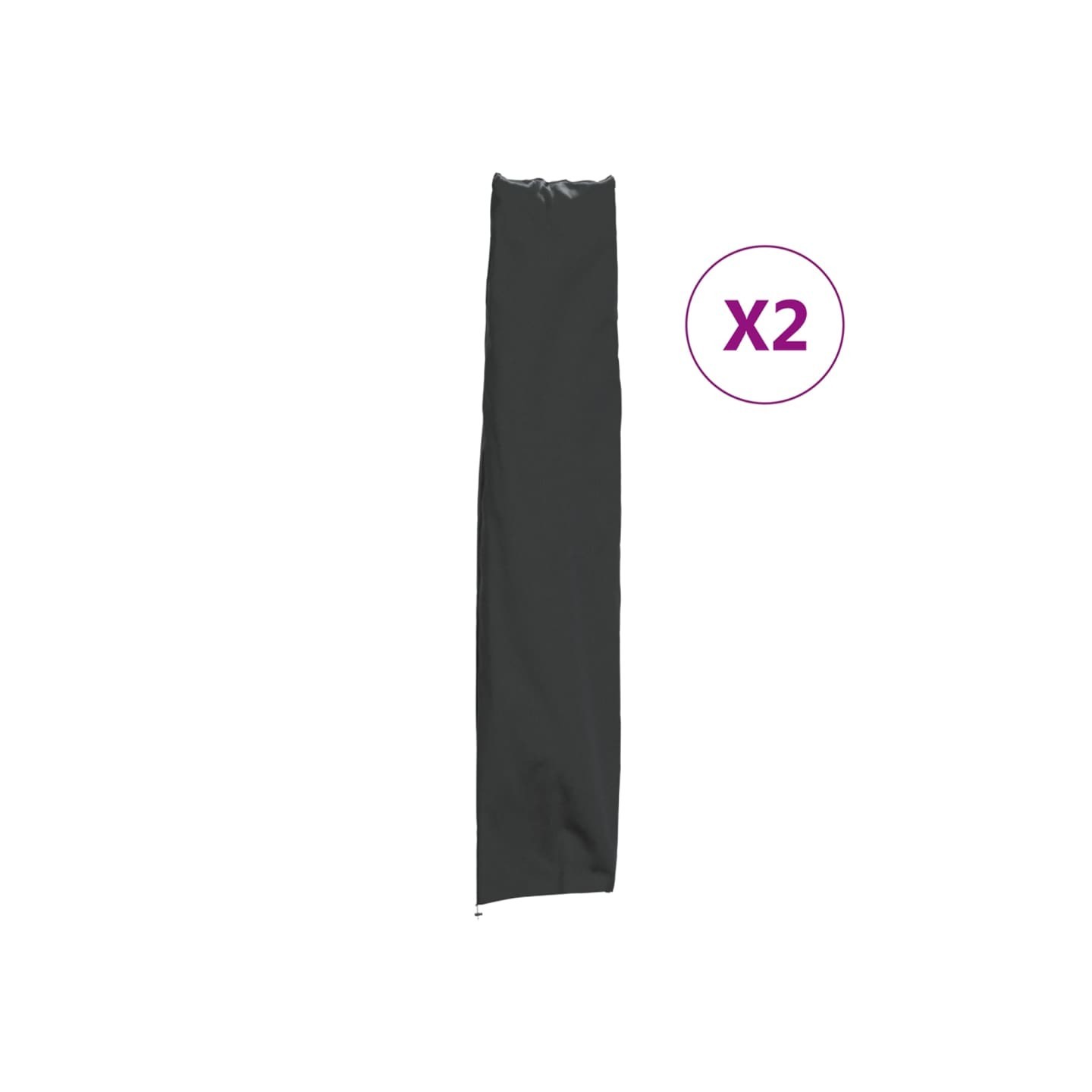 Housses de parapluie de jardin 2 pcs 136x25/23,5 cm 420D