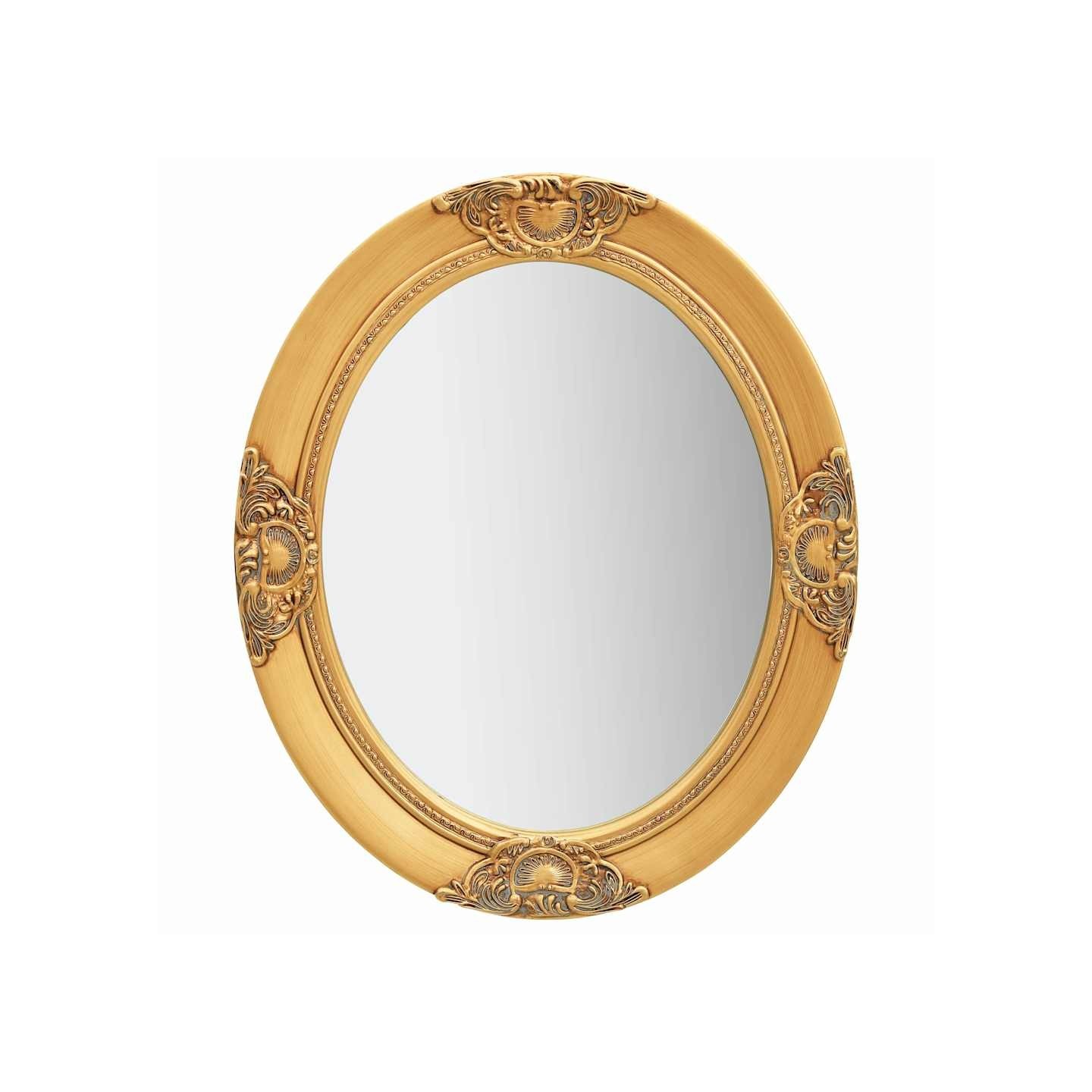 Miroir mural style baroque 50x60 cm Doré
