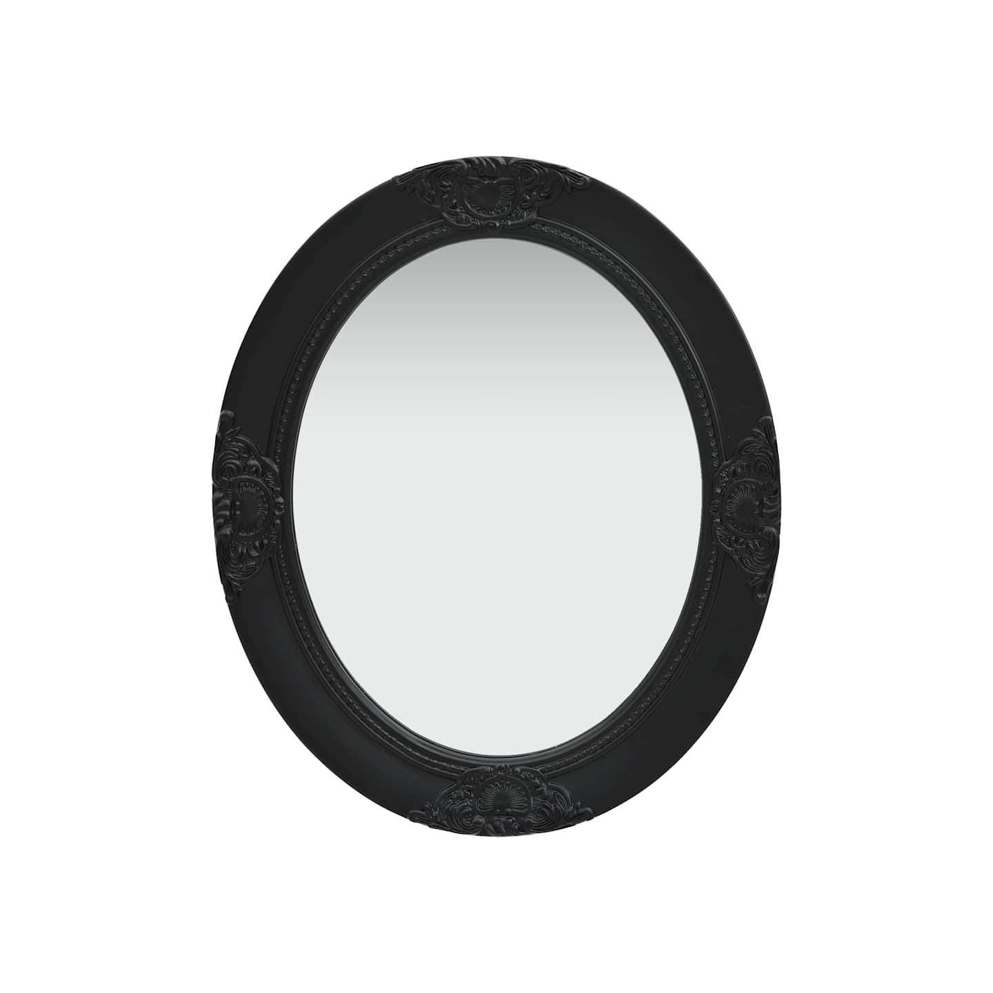 Miroir mural style baroque 50x60 cm noir