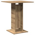 Table de bistro chêne artisanal 60x60x75 cm bois d'ingénierie