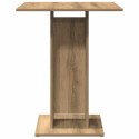 Table de bistro chêne artisanal 60x60x75 cm bois d'ingénierie