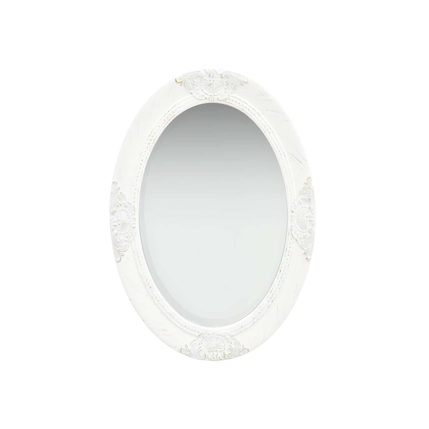 Miroir mural style baroque 50x70 cm Blanc