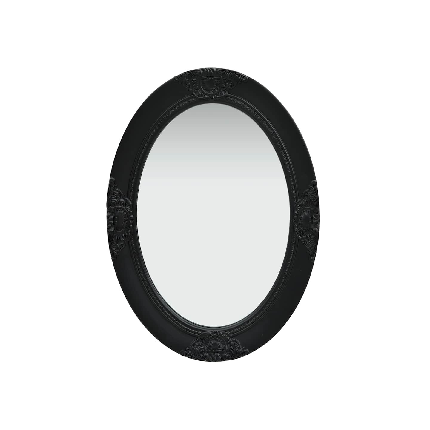 Miroir mural style baroque 50x70 cm noir