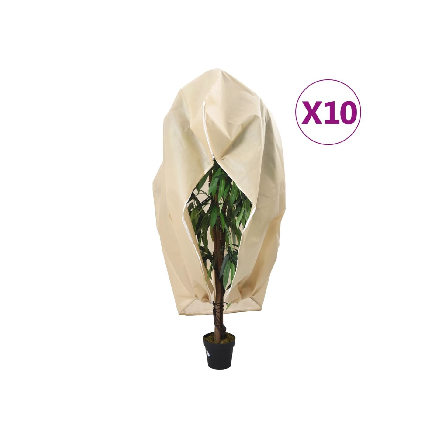 Housses de protection pour plantes avec fermeture éclair 10 pcs