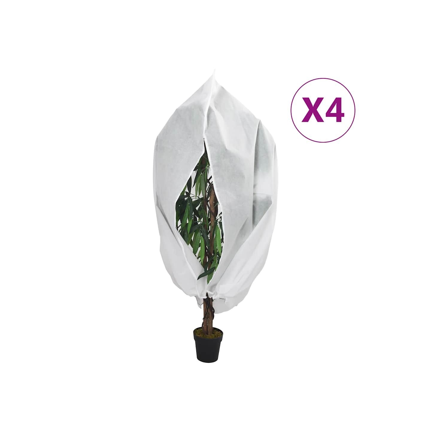 Housses de protection pour plantes avec fermeture éclair 4 pcs