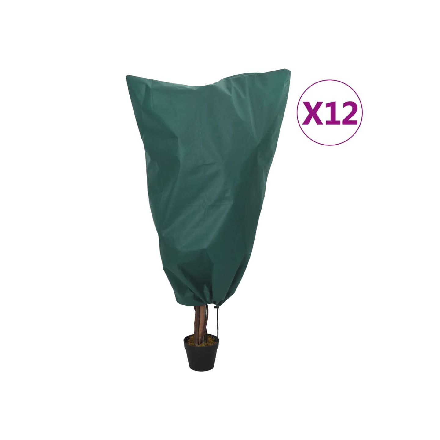 Housses de protection pour plantes avec cordon de serrage 12pcs