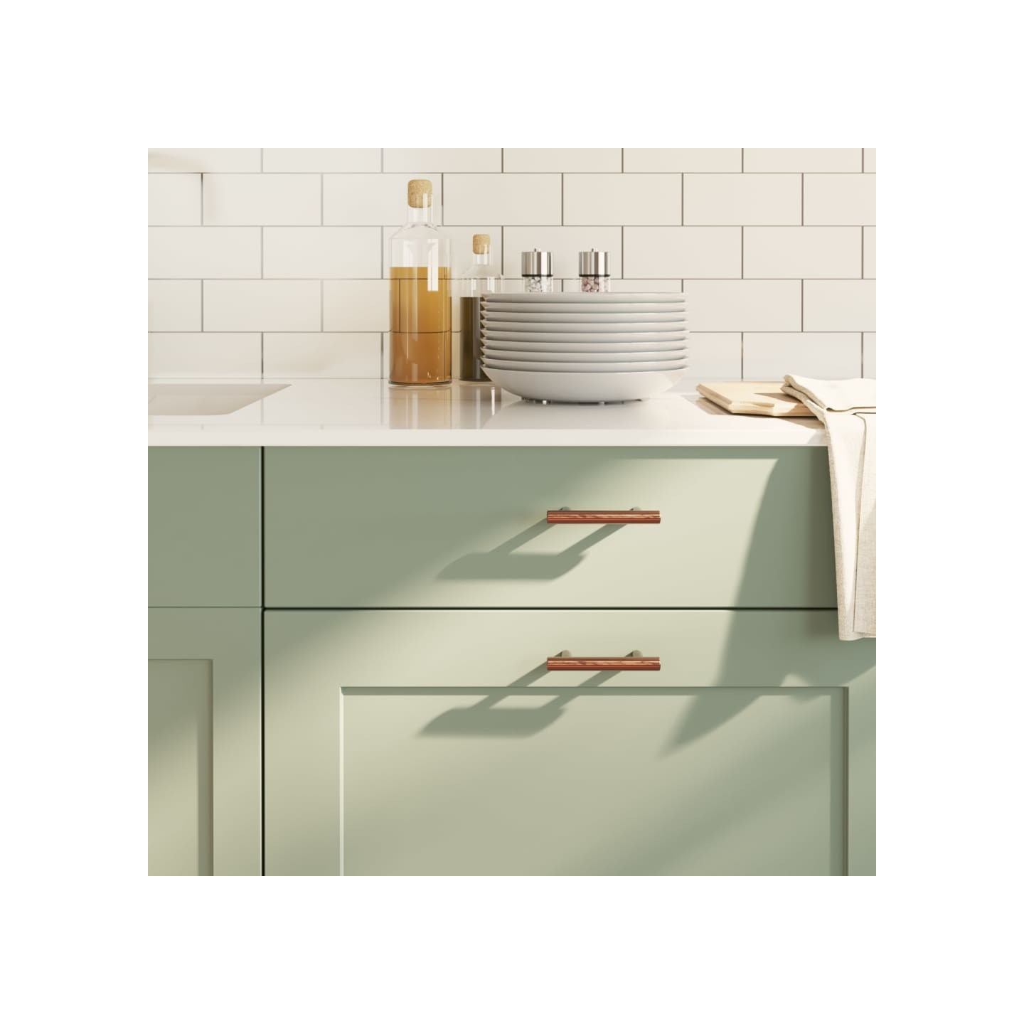 Poignées d'armoire 20 pcs bronze 64 mm acier inoxydable