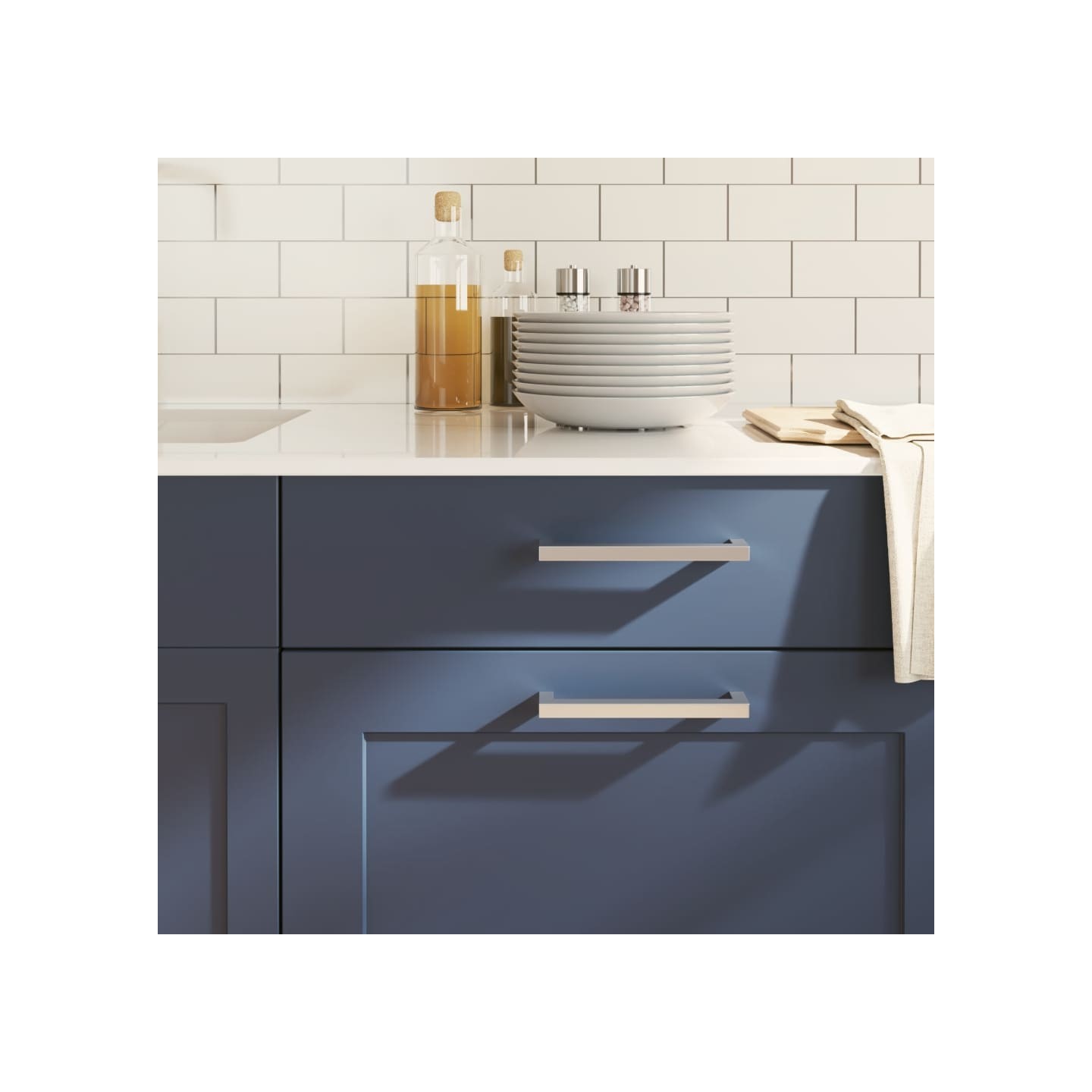 Poignées d'armoire 20 pcs argenté 160 mm acier inoxydable