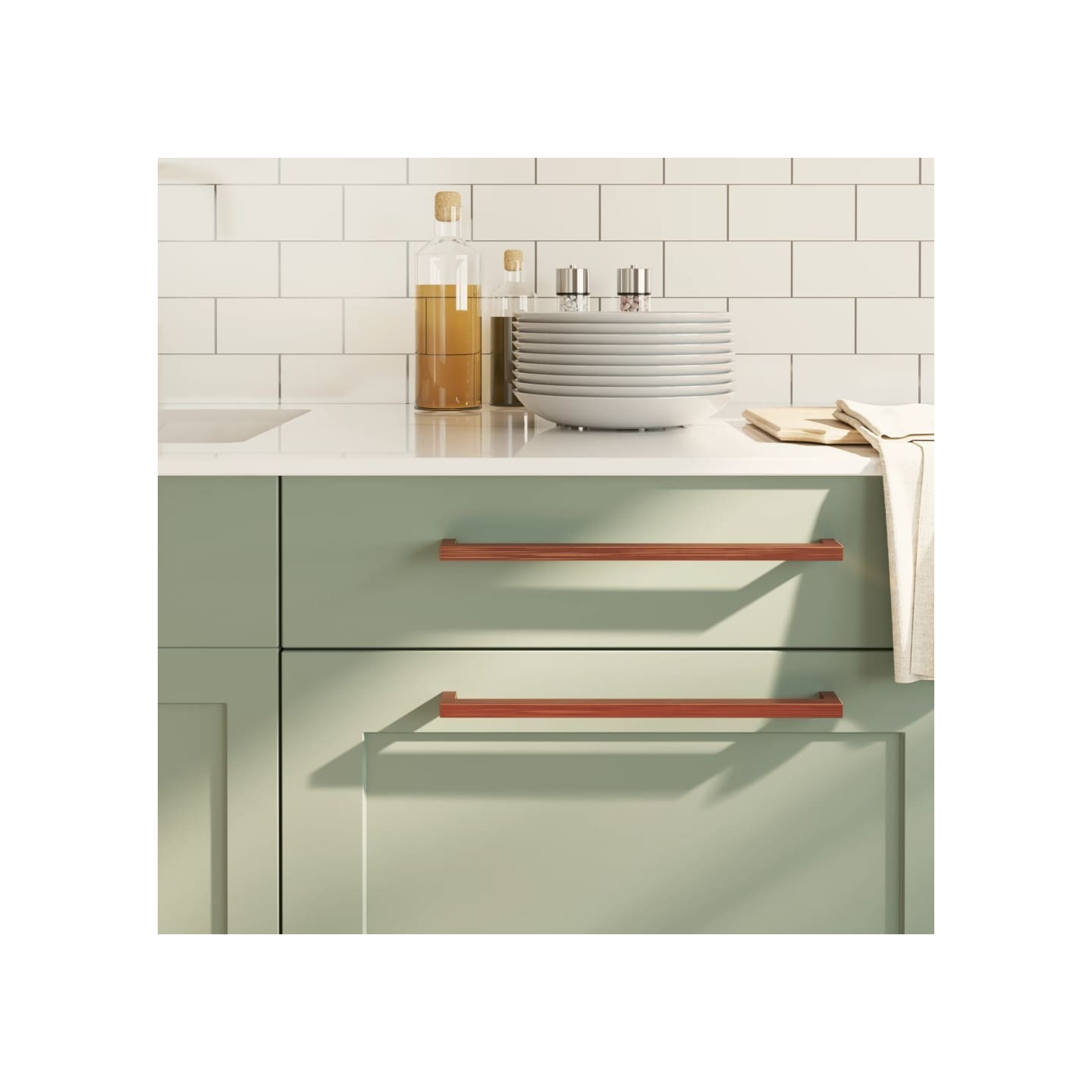 Poignées d'armoire 20 pcs bronze 320 mm acier inoxydable