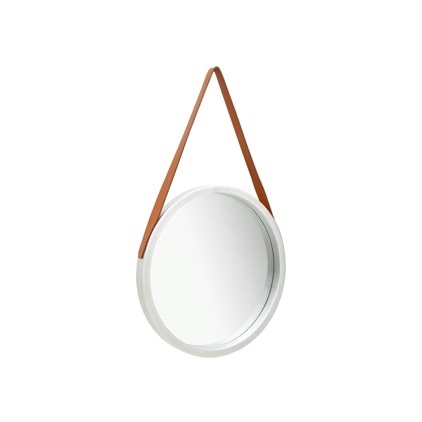 Miroir mural avec sangle 50 cm Argenté