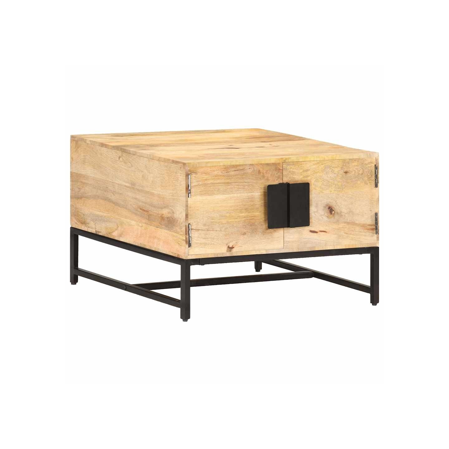 Table basse 67x67x45 cm Bois de manguier massif