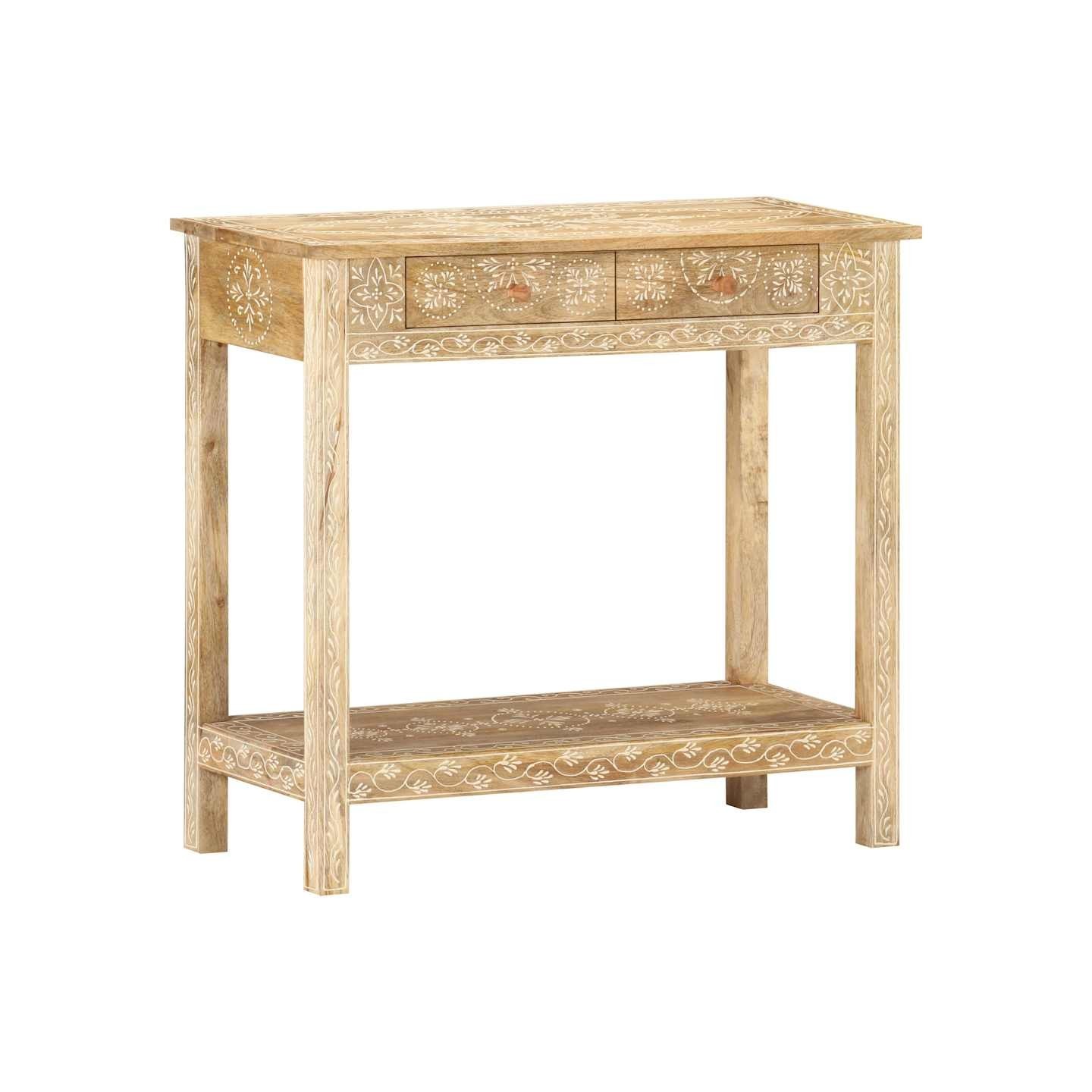 Table console 80x35x74 cm Bois de manguier massif