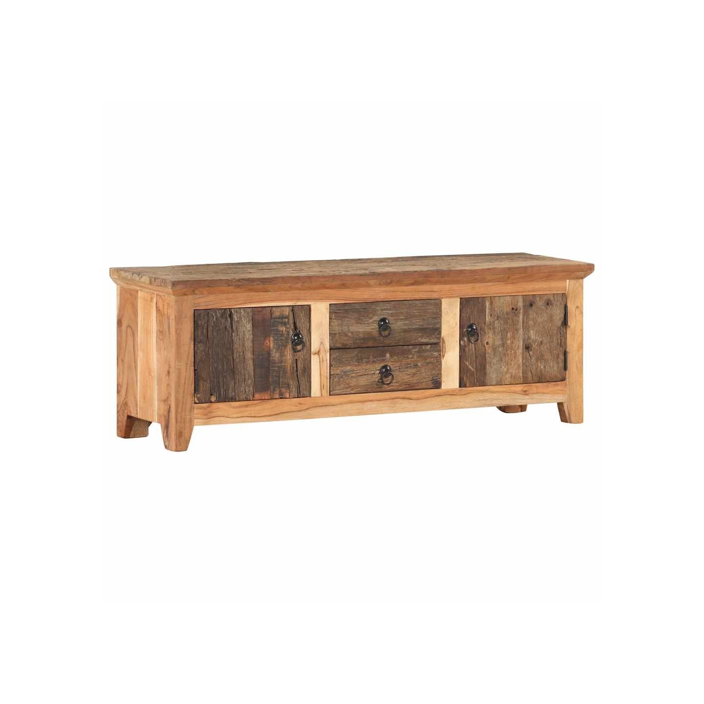 Meuble TV 120x30x40 cm Bois d'acacia et de récupération massif
