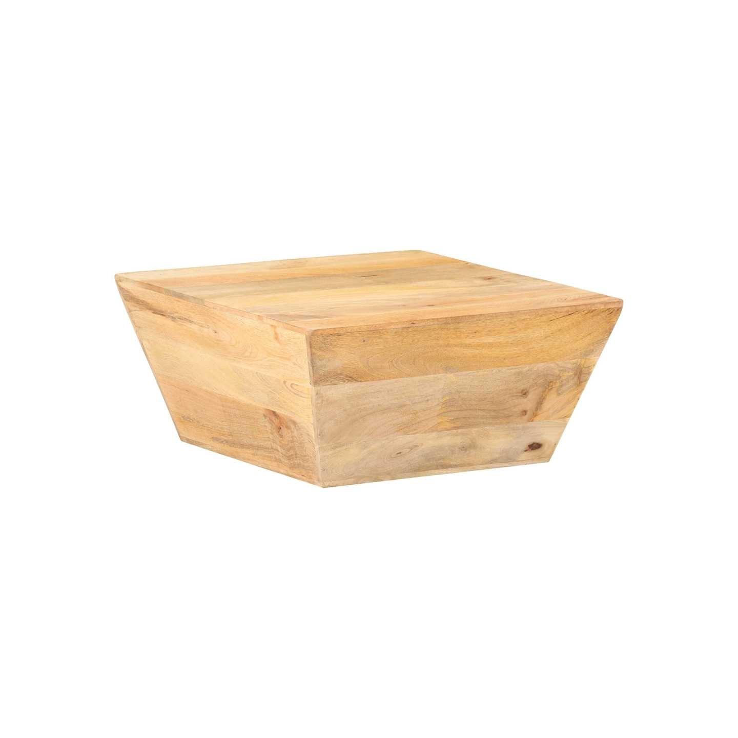 Table basse en forme de V 66x66x30 cm Bois de manguier massif